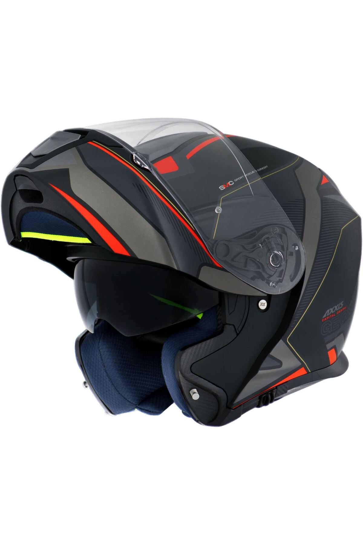 Axxis Gecko Sv Capital B1 Çene Açılır Motosiklet Kask Mat Siyah Xl