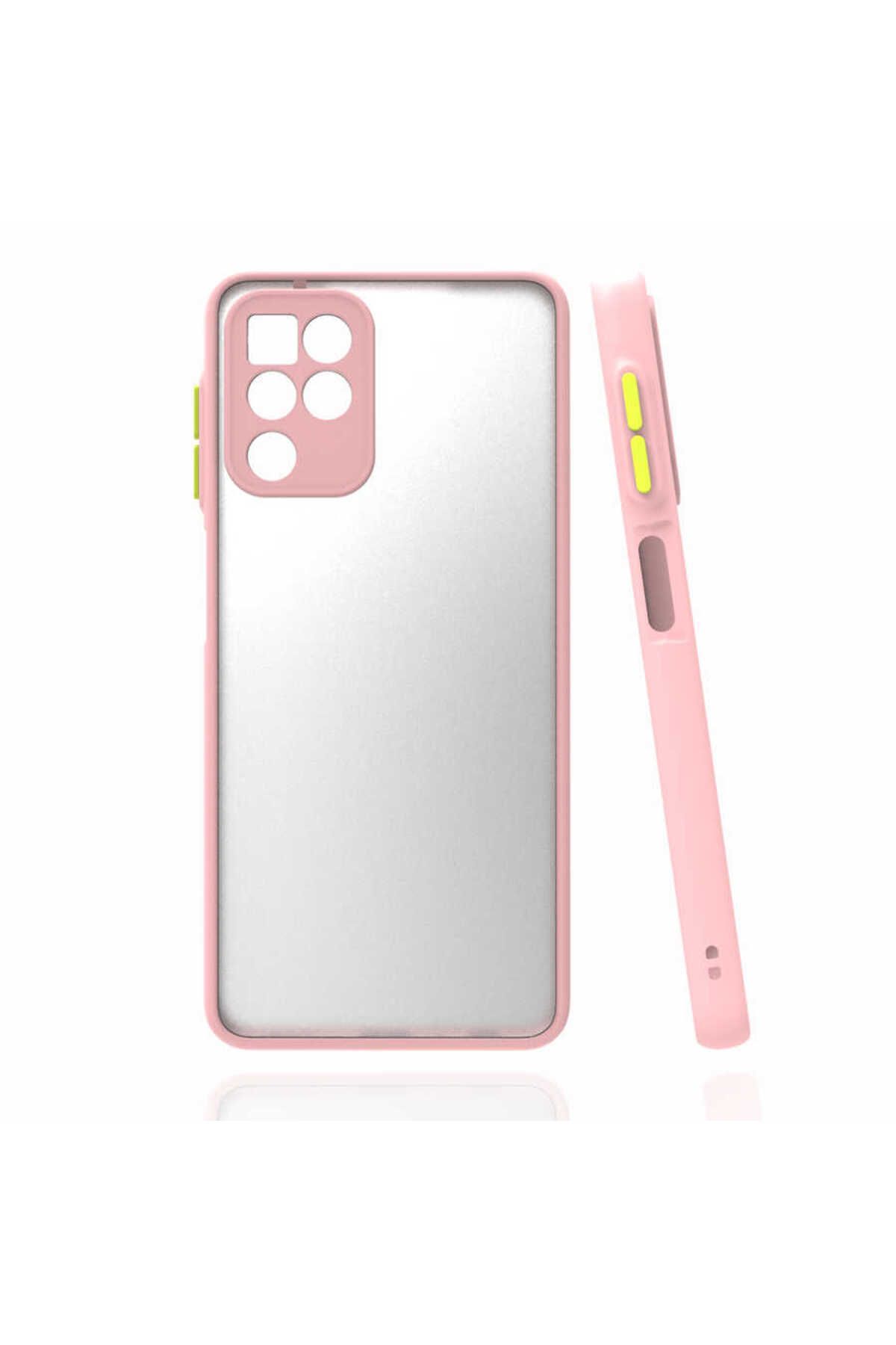 gaappy Hod Serisi Samsung Galaxy A22 4G Pembe - Sarı Kapak
