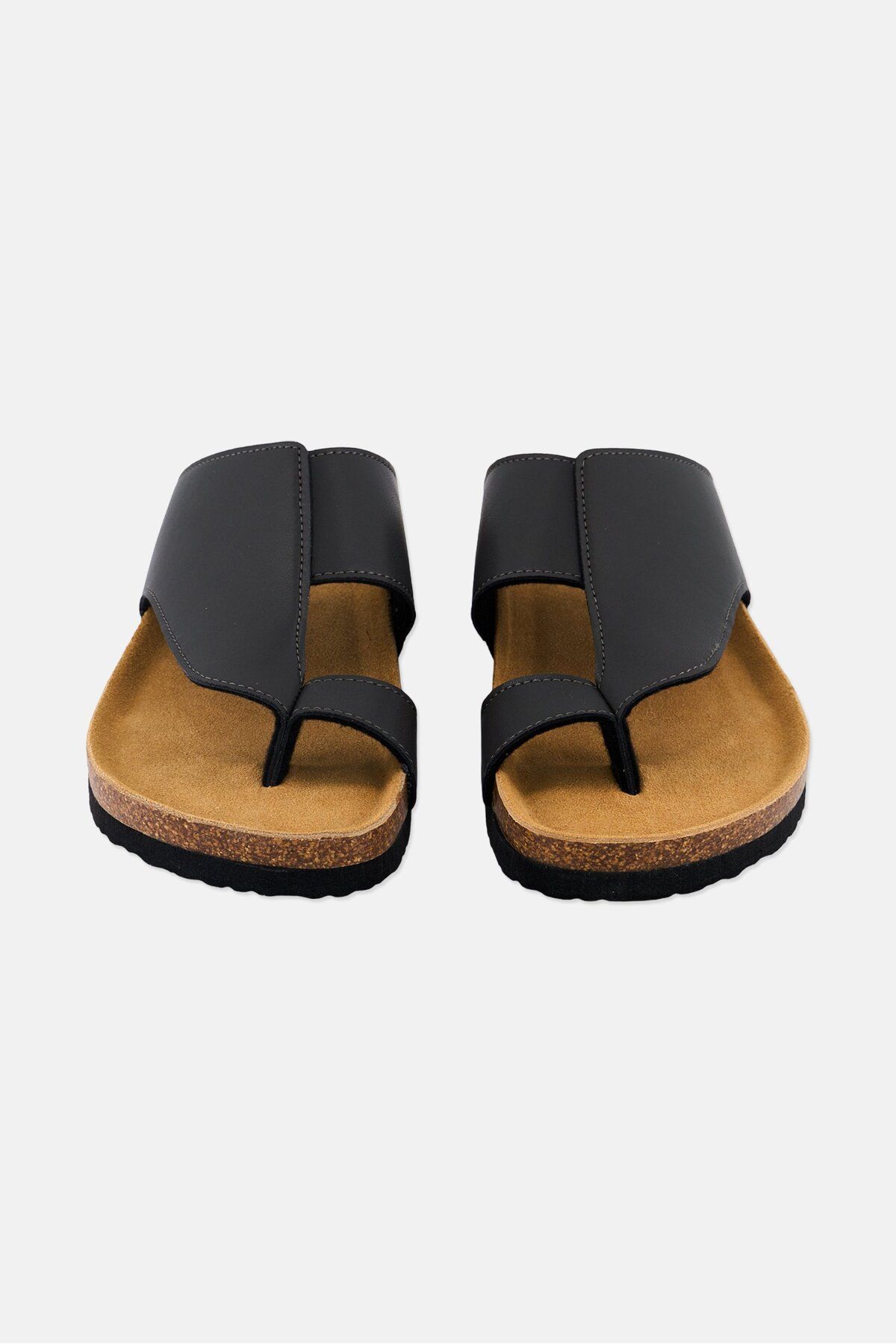Algspar-Men Slip On Sandals, Dark Grey 3