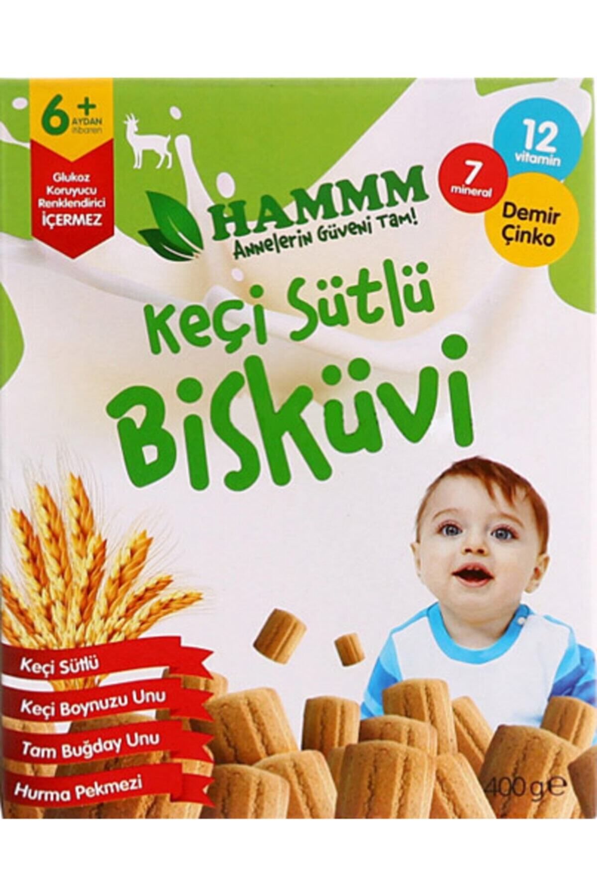 Hamm Keçi Sütlü Bebek Bisküvisi 400 gr