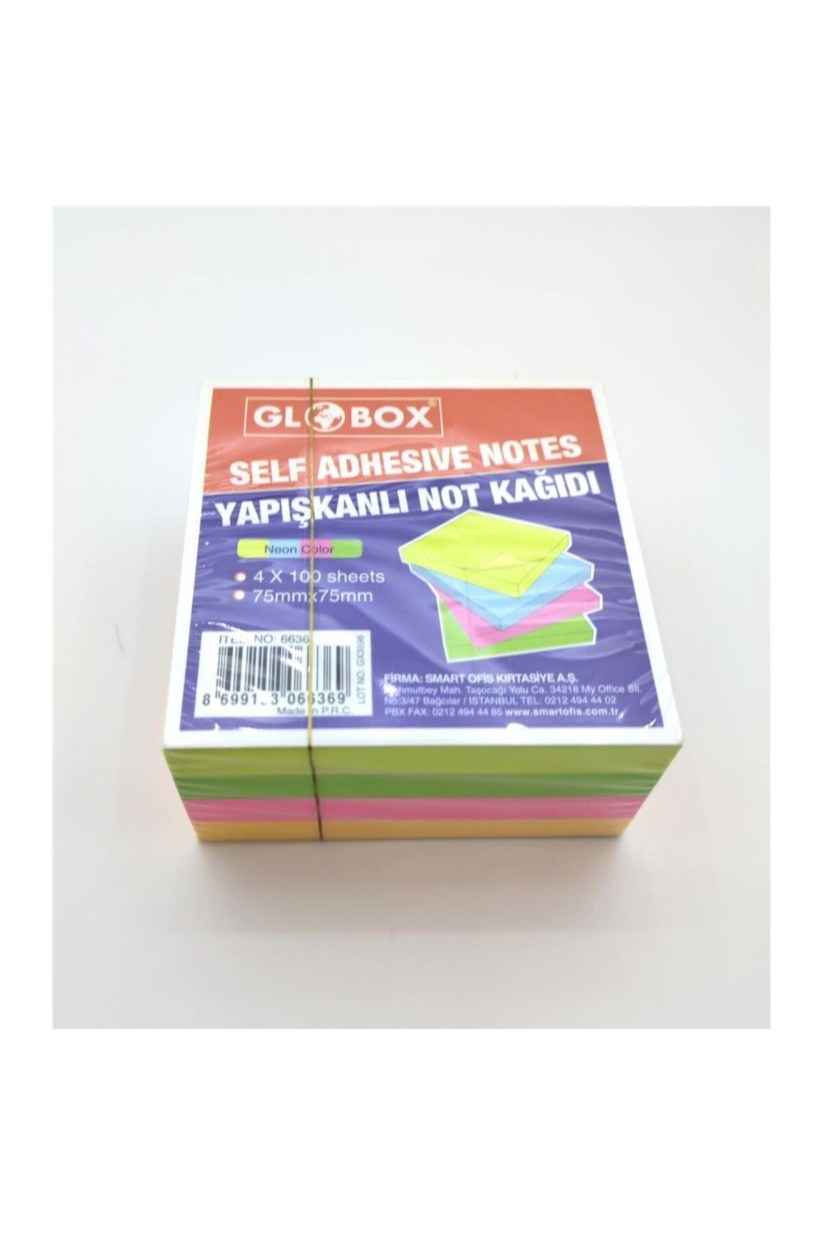 Globox-Neon Leaf Color Note Paper - 6636 1