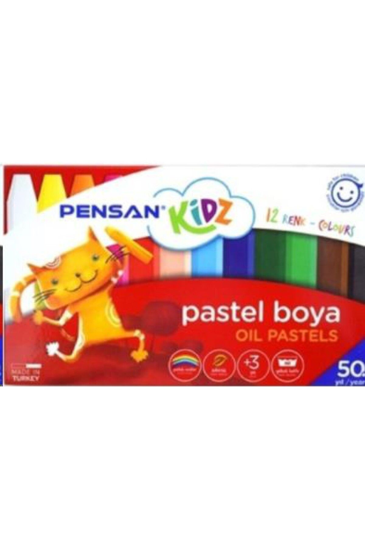 Pensan Kidz Pasel Boya 12 Renk Kutulu 98060