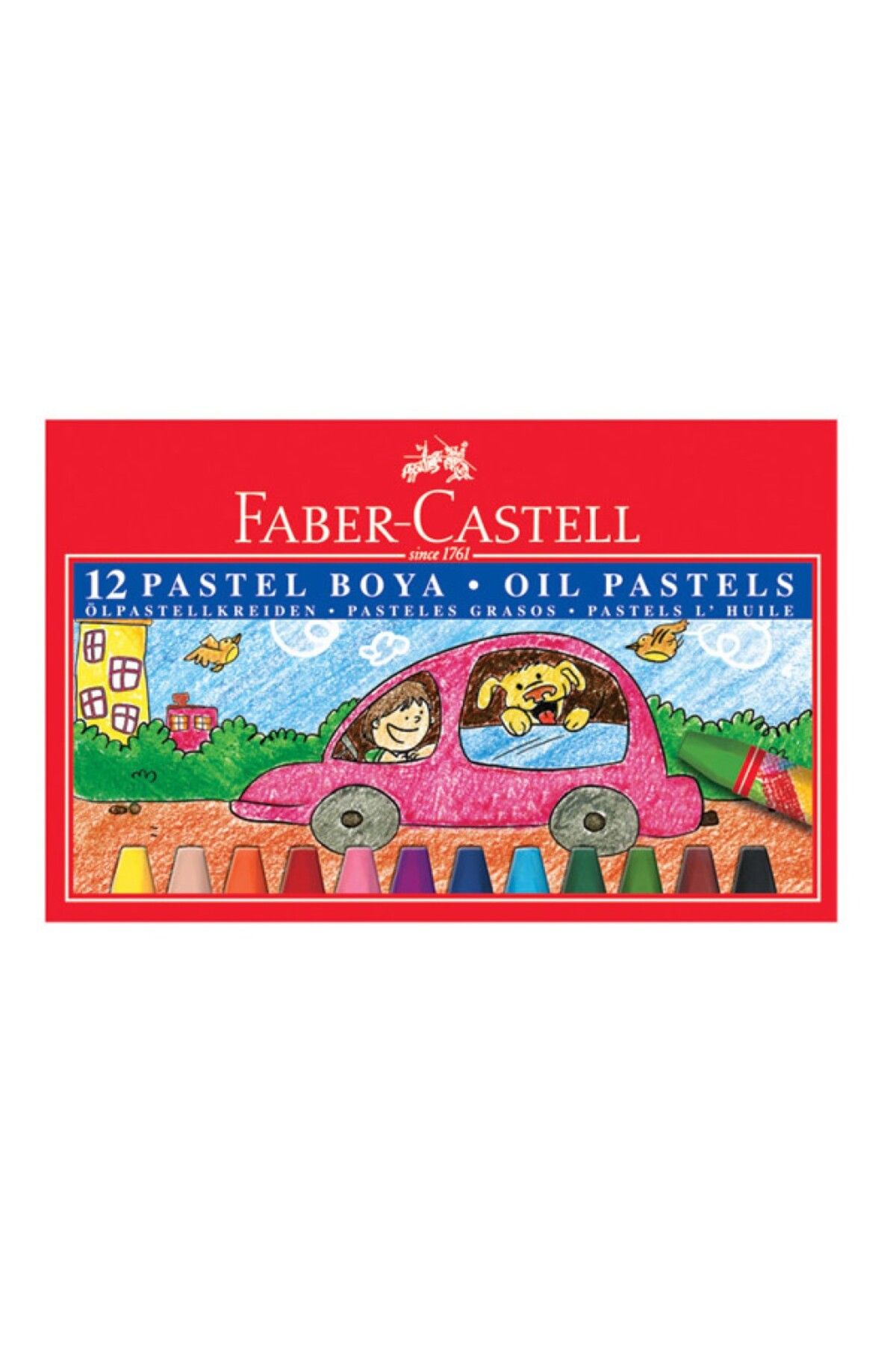 Faber Castell Pastel Boya Seti Kırmızı 12'li