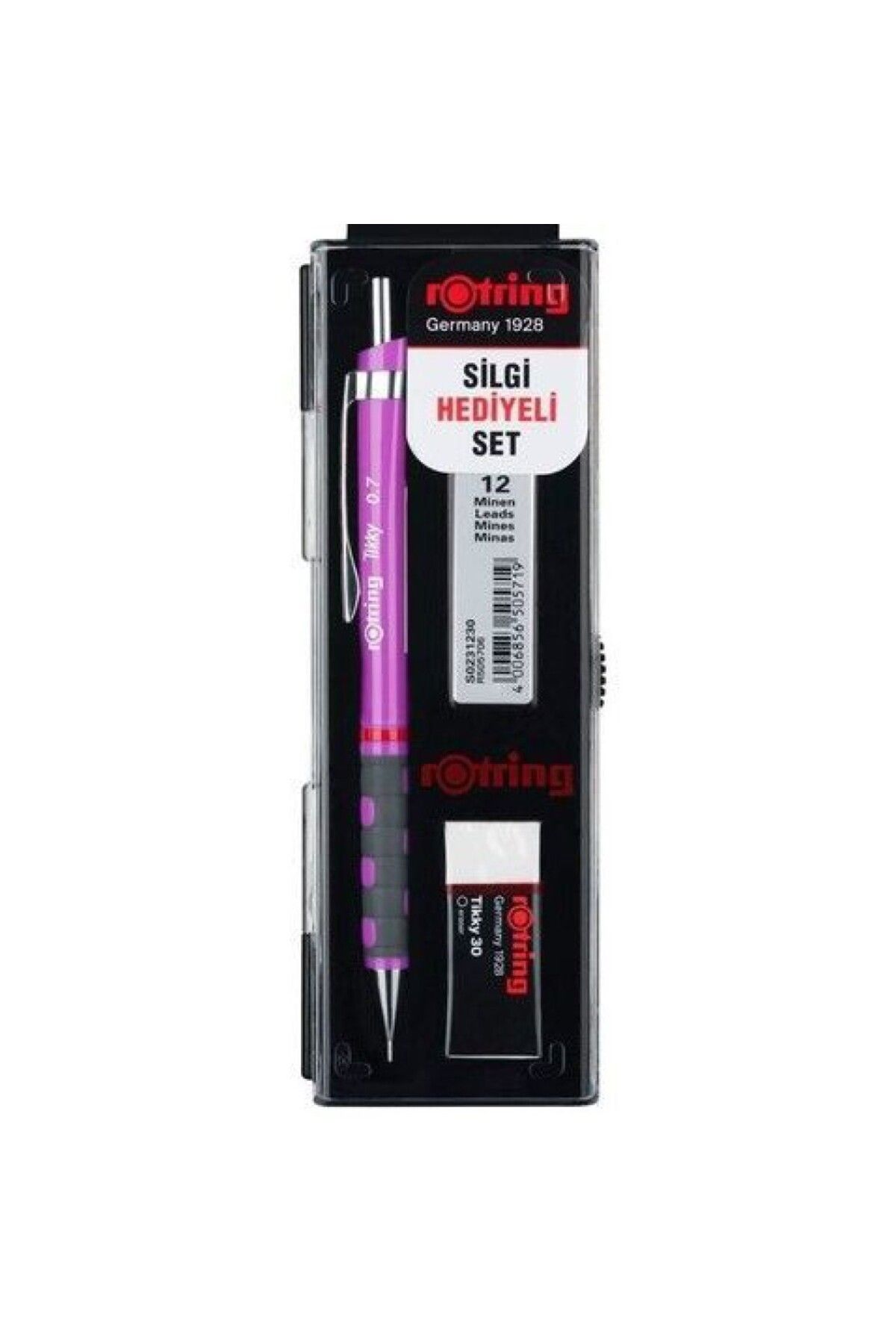 Rotring-0.7 mm Purple Tikky Versatil School Set 1