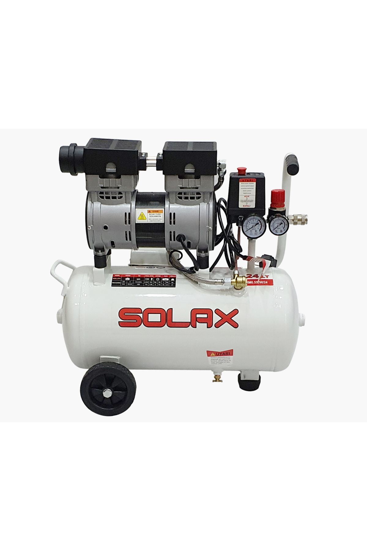 Solax Hm0.55jw/24 Sessiz Hava Kompresörü 24 Lt