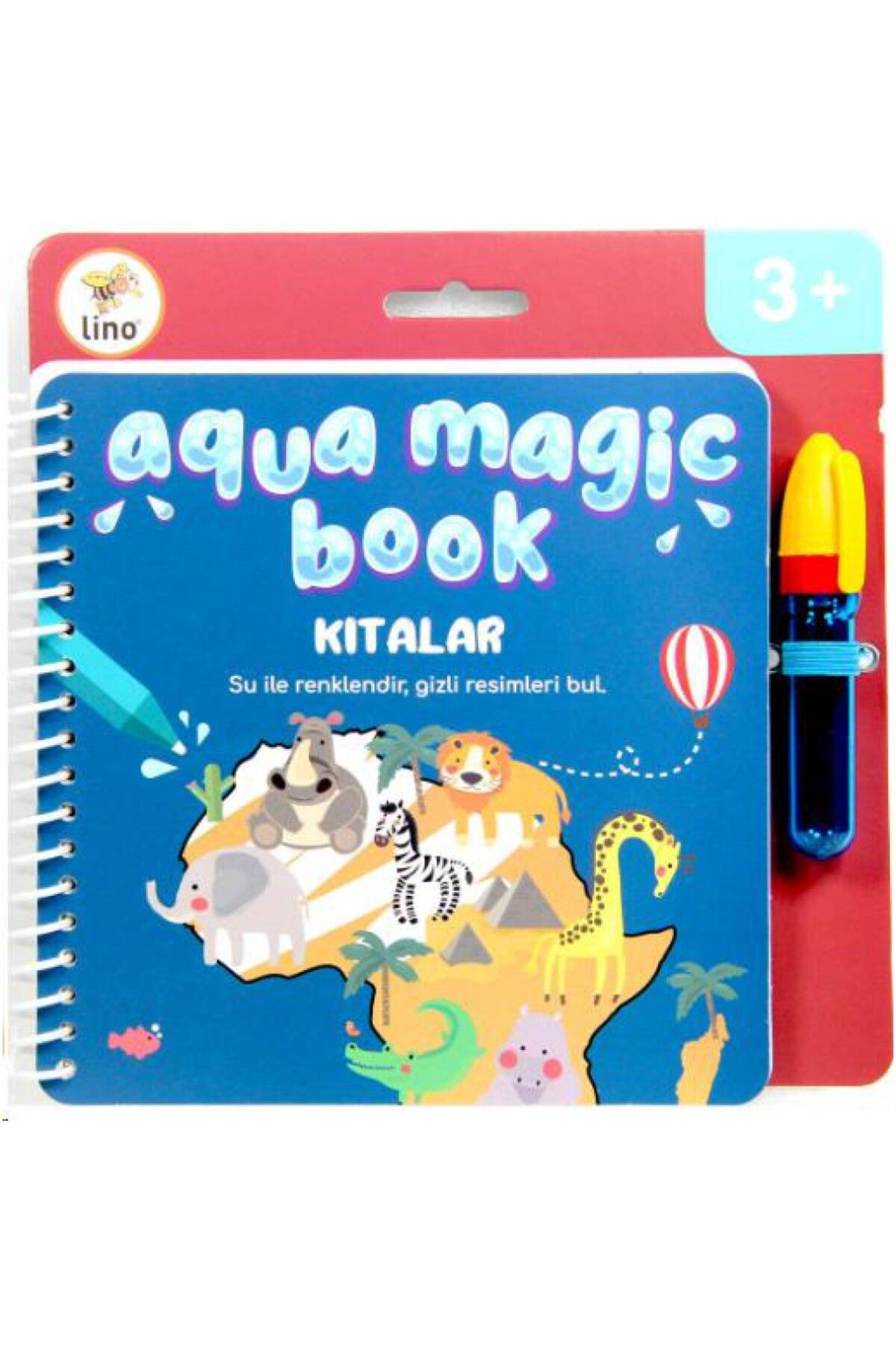 Lino Aqua Magic Book Kıtalar (SİHİRLİ BOYAMA KİTABI) Tfl-1001