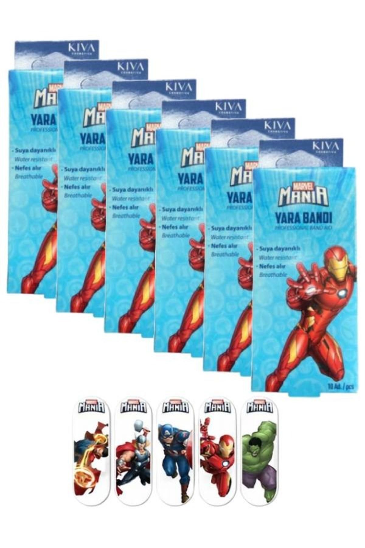 Marvel IronMan Iron Man Yara Bandı 10'lu (6 Adet)