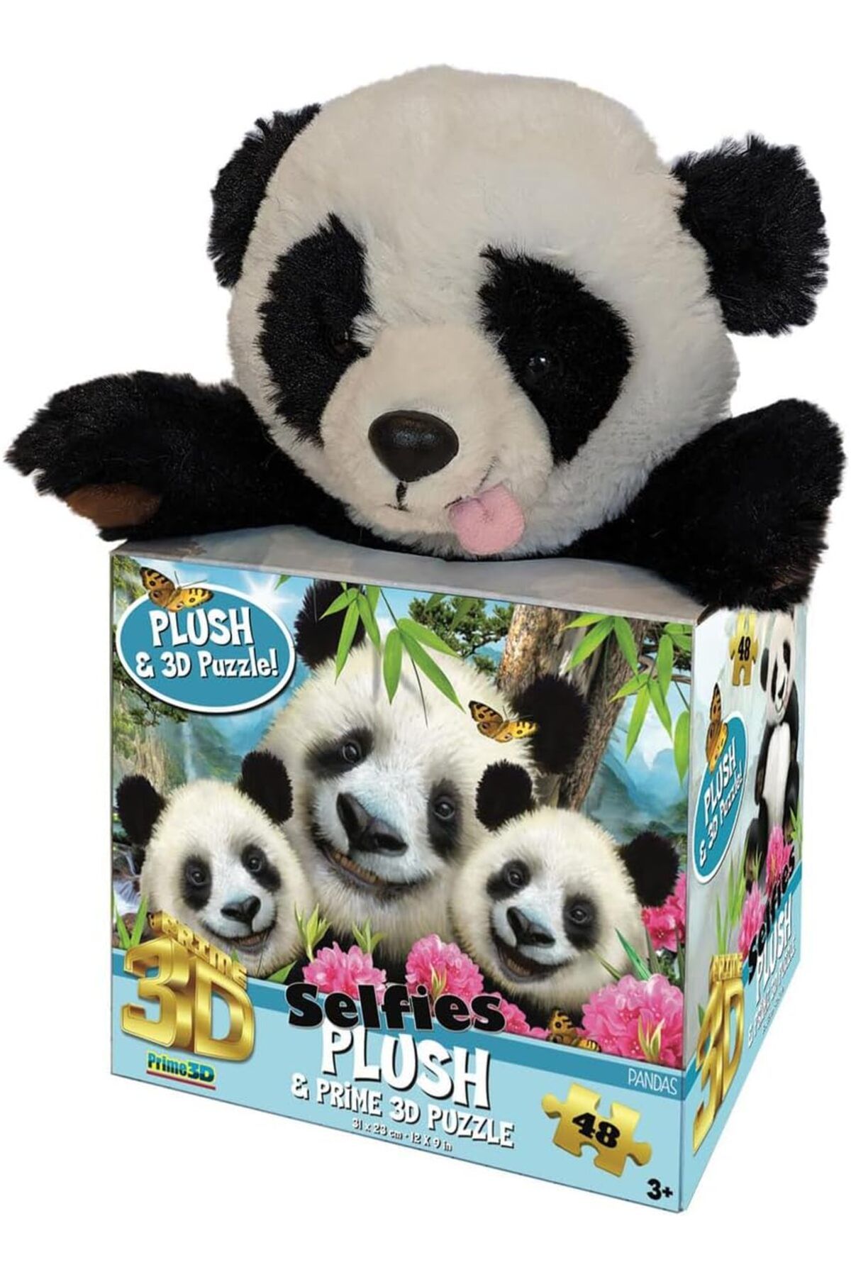 STOREMAX prhshop 3D - Panda Peluş ve Selfie 48 Parça Puzzle Life 1063348