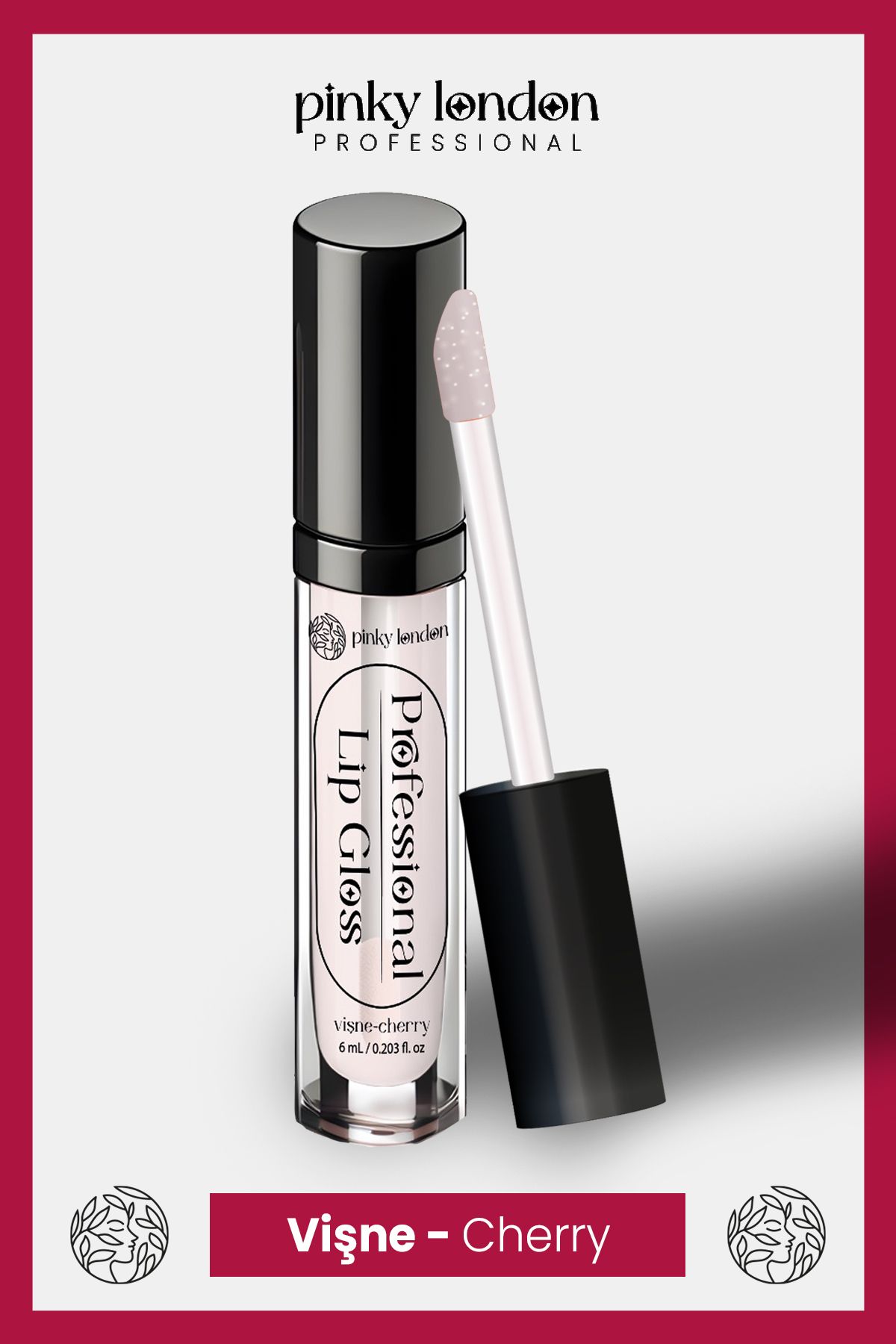 Pinky London Vişneli Dudak Dolgunlaştırıcı ve Parlatıcı Lip Gloss