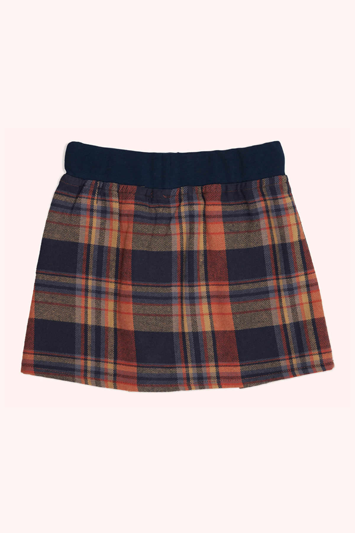 Panço Kız Bebek Ekose Desenli Lacivert Etek fotoğrafı 2 (önizleme)