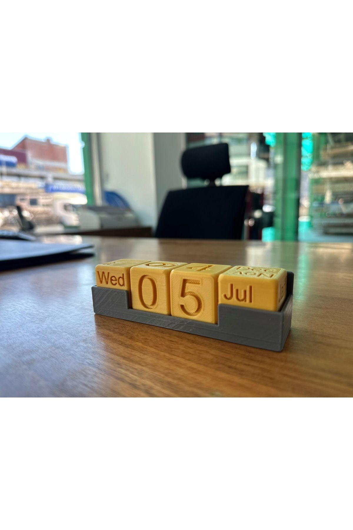 huni-New Business Office Gift - Block Calendar Desktop Cube Set 4