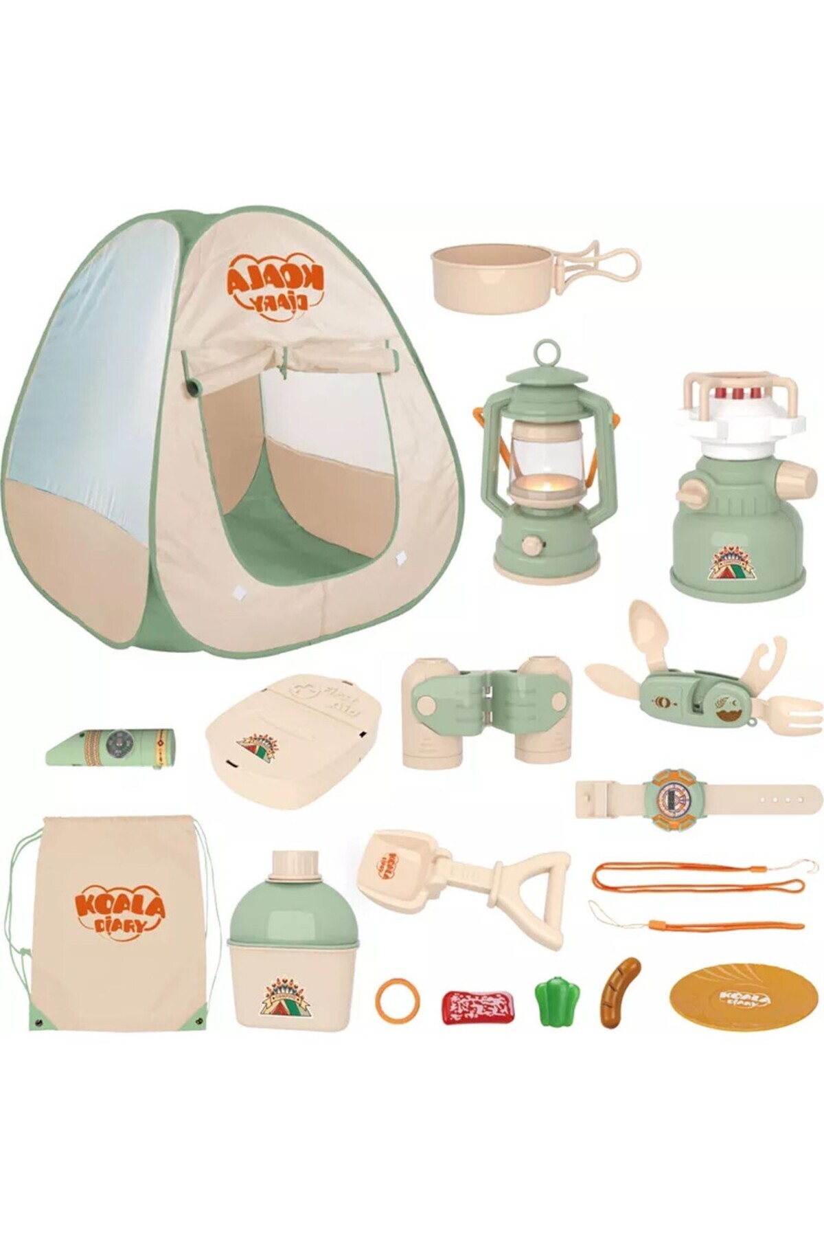 Learning Toys Learning Fun 13 Parça Işıklı Çadırlı Kamp Eşyaları Seti Oyuncak Oyun Seti Çocuk Oyun Çadırı fotoğrafı 2 (önizleme)