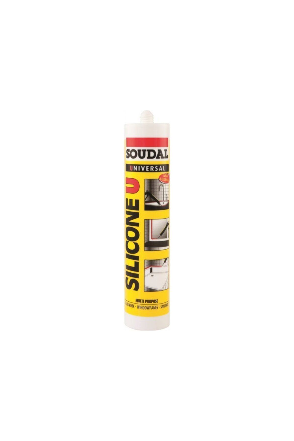 Soudal Silicone U Genel Amaçlı Silikon 280ml - Şeffaf