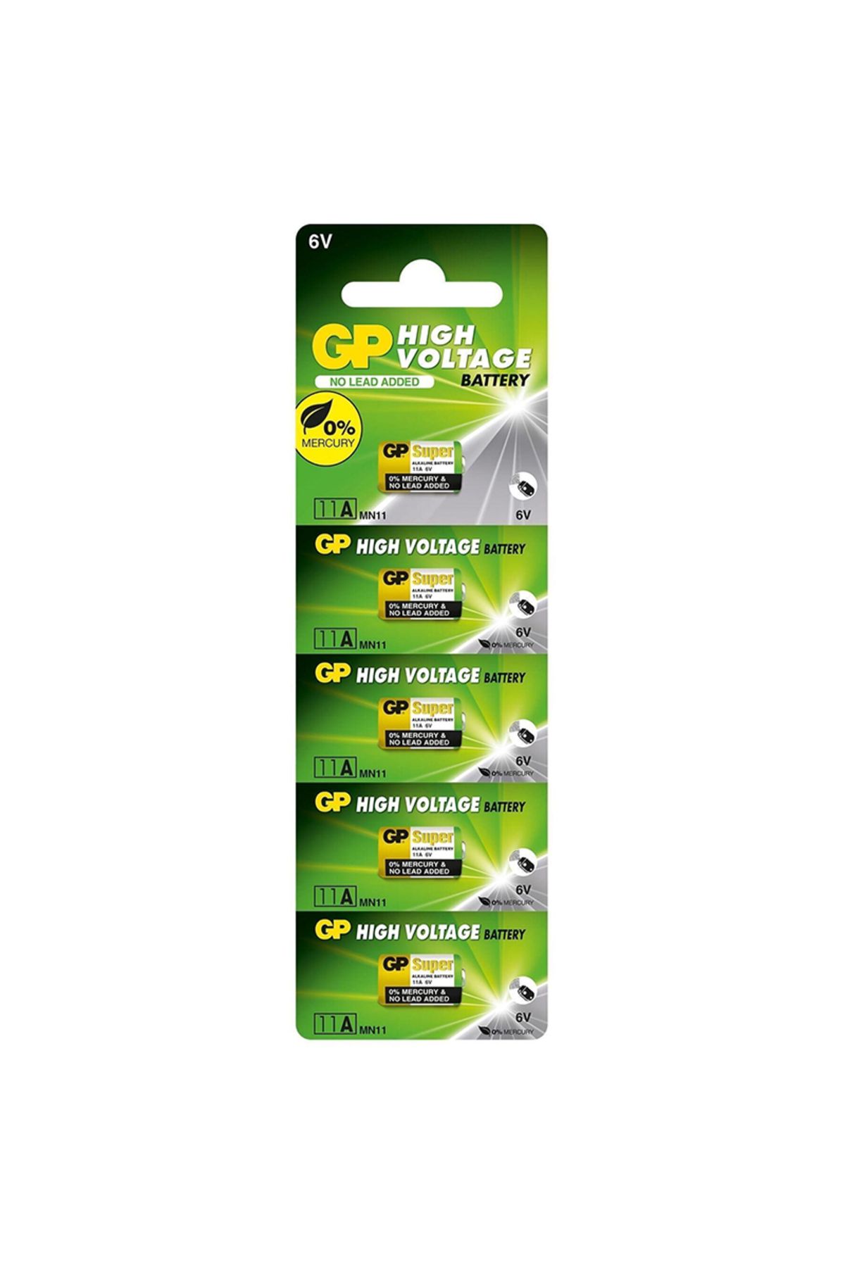 GP 11A-2C5 ALKALİN 6 VOLT PİL (5Lİ PAKET)