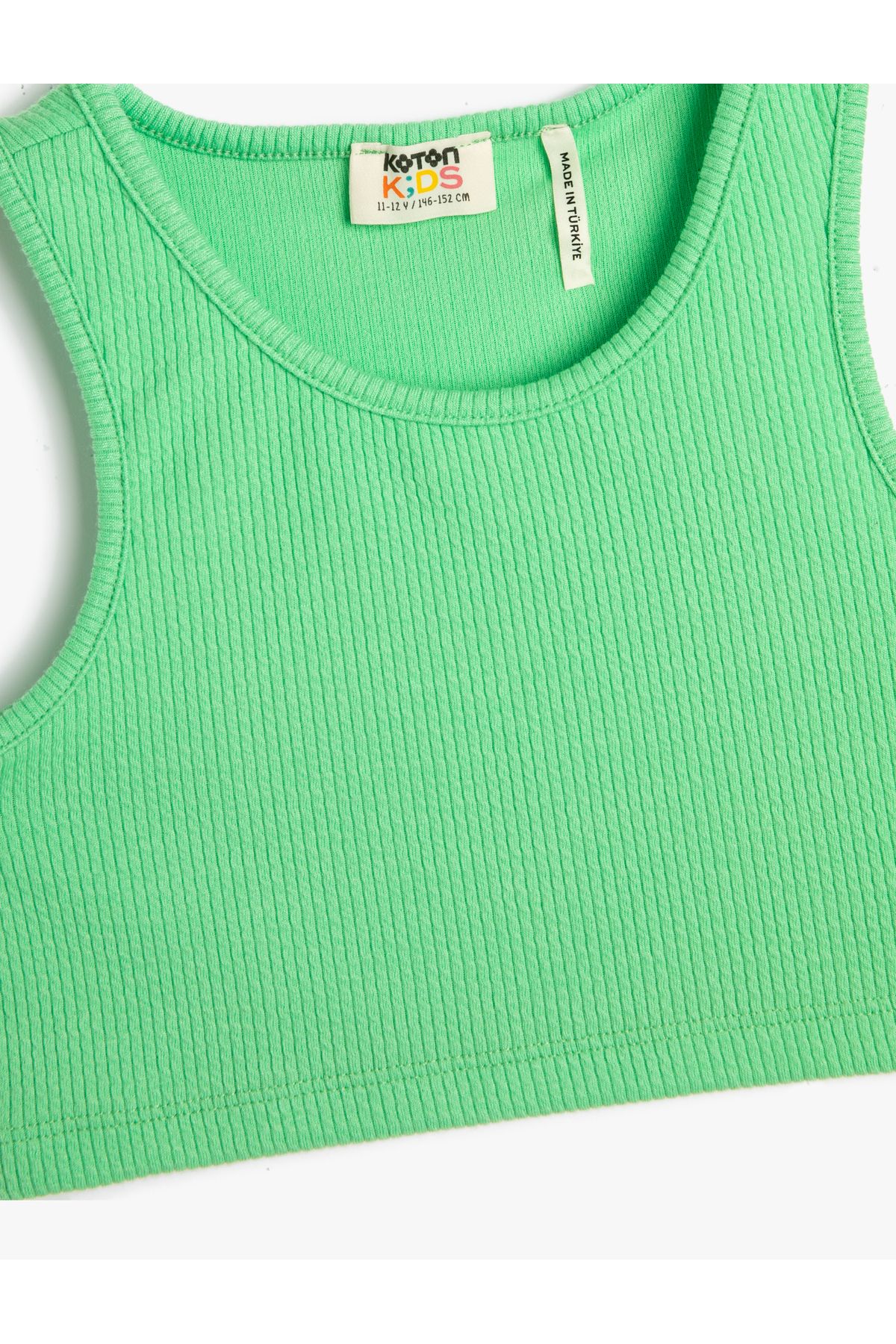 Koton-Sports Half Tank Top με ριμπ στρογγυλή λαιμόκοψη 3