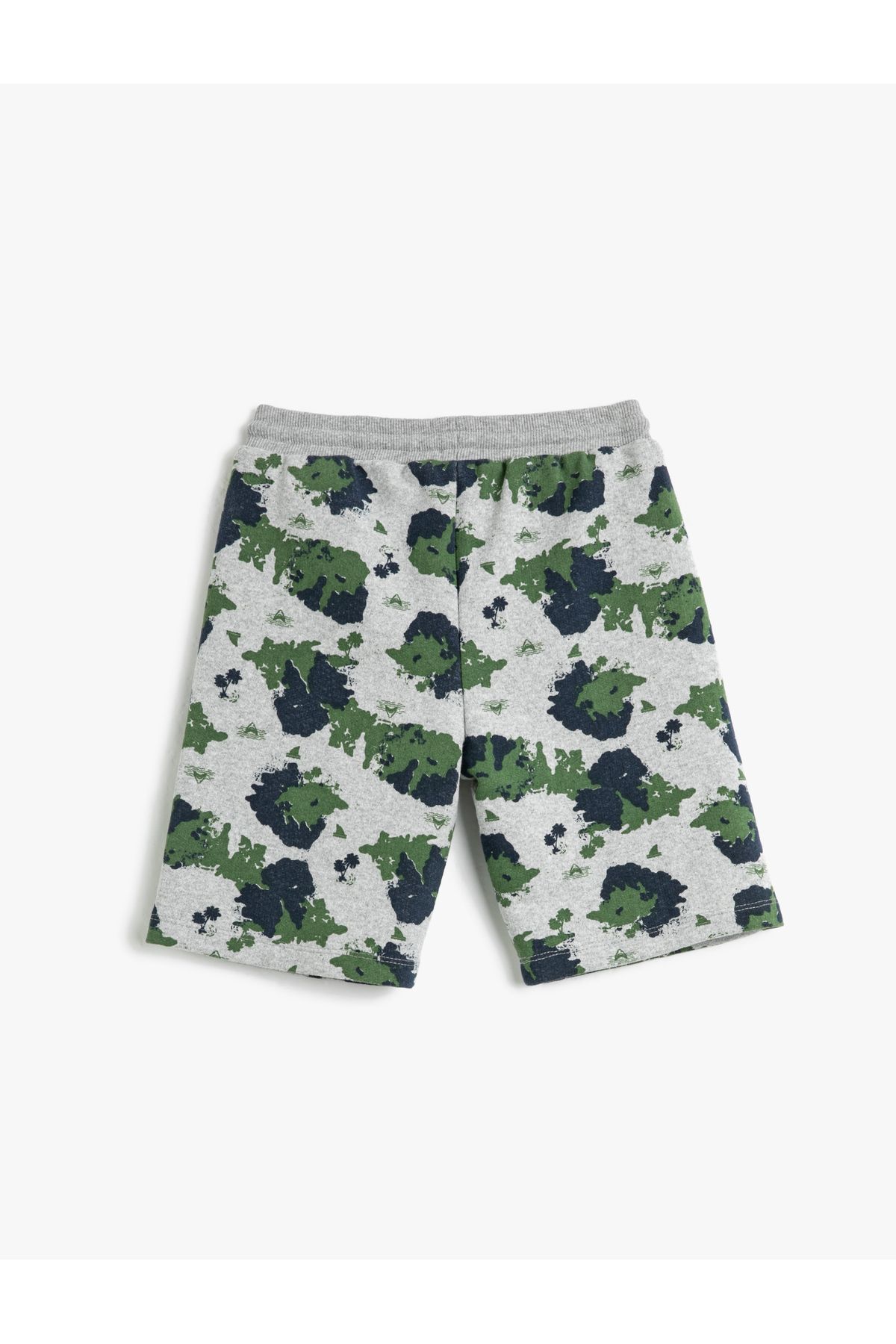 Koton-Shorts with Elastic Waist Tie Printed Pocket 2