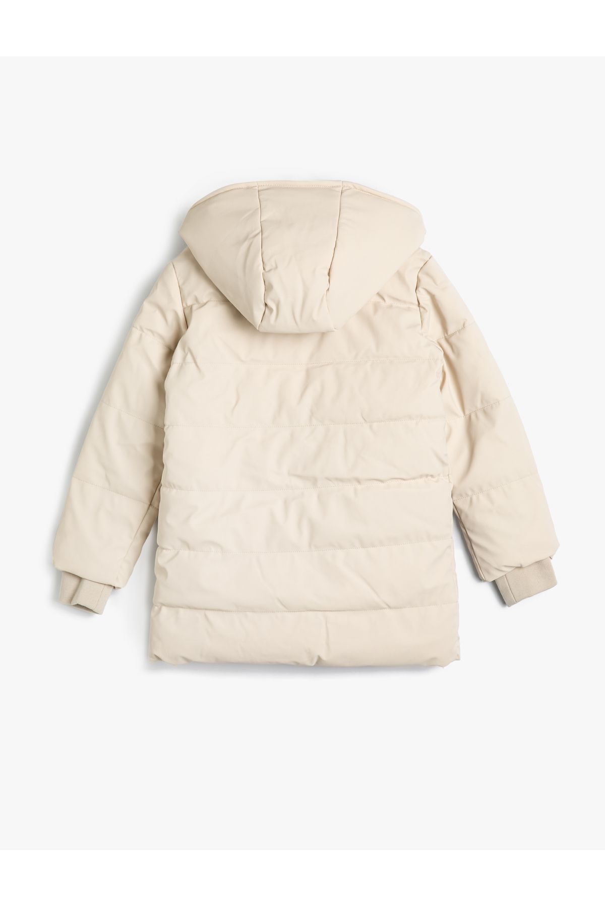 Koton-Oversize Puffer Jacket with Zipper Closure and Elasticated Cuffs 2