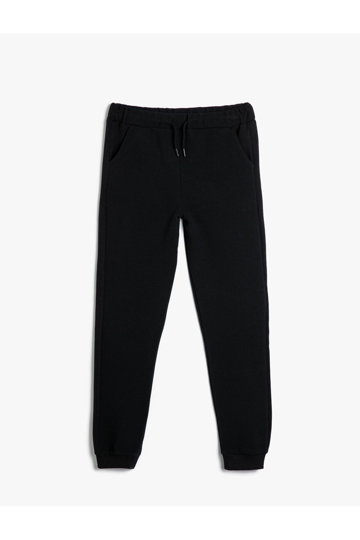 Koton-Basic Jogger Sweatpants with Tie-Up Waist and Pockets 1