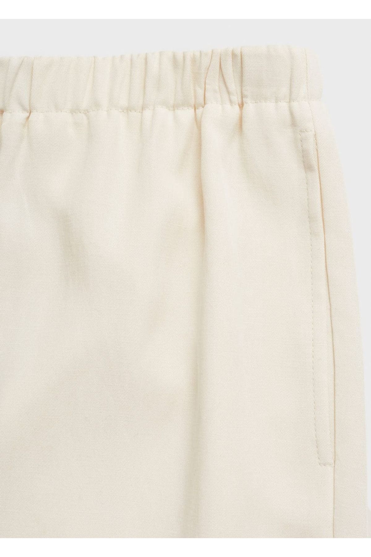 MANGO Woman-Wideleg Lyocell Pants 6
