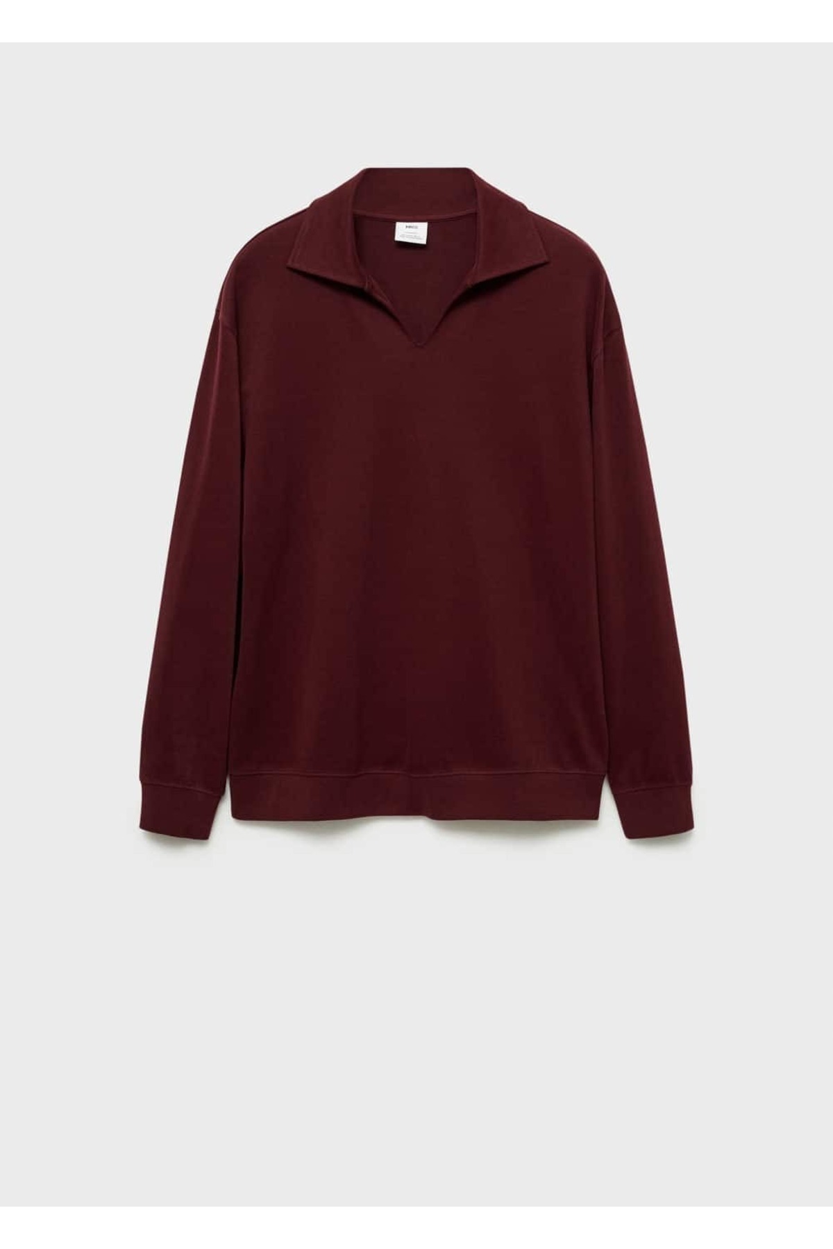 MANGO Man-Pohodlná mikina Oversize Polo s výstřihem 3