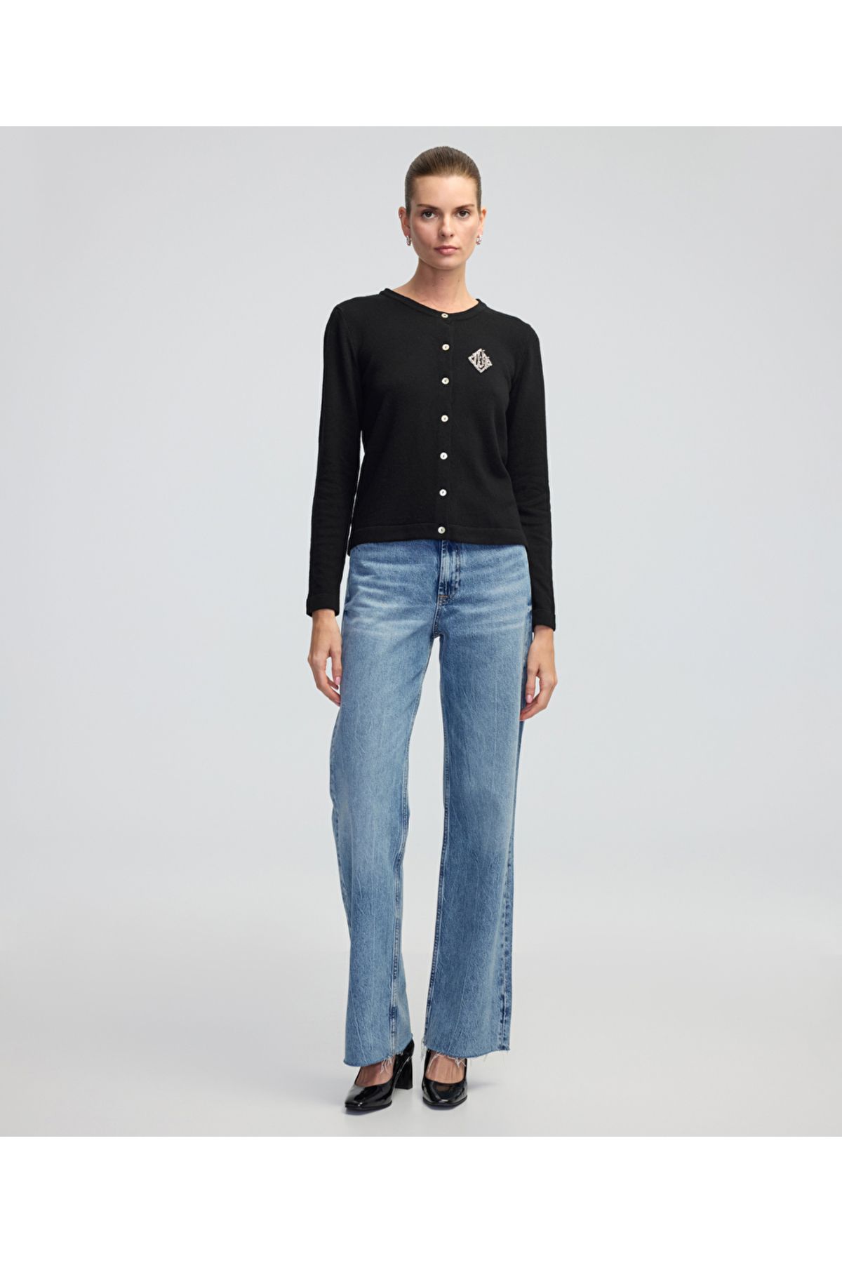İpekyol-Cashmere and Wool Blended Embroidered Knitwear Cardigan 3