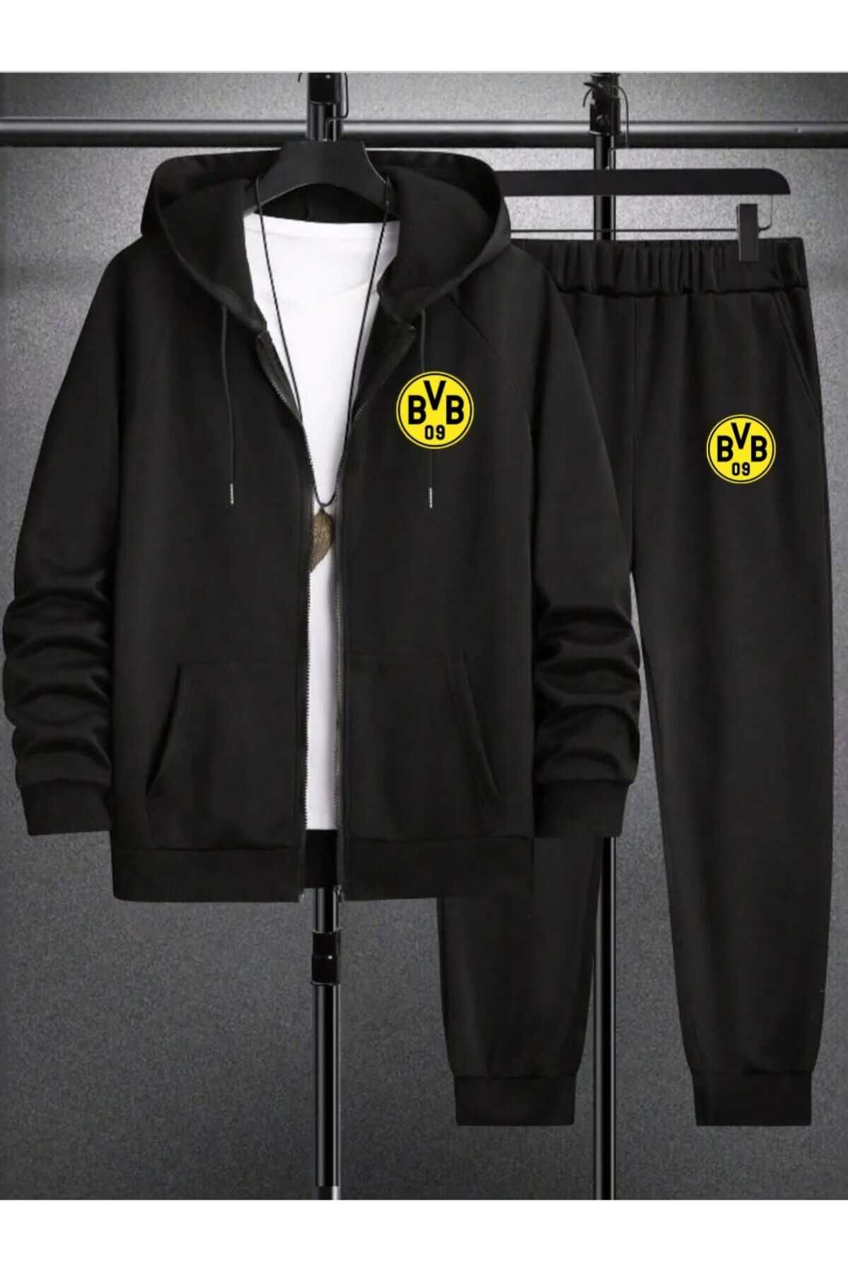 BUY CENTER-Unisex Dortmund Printed Oversize Tracksuit Set 2