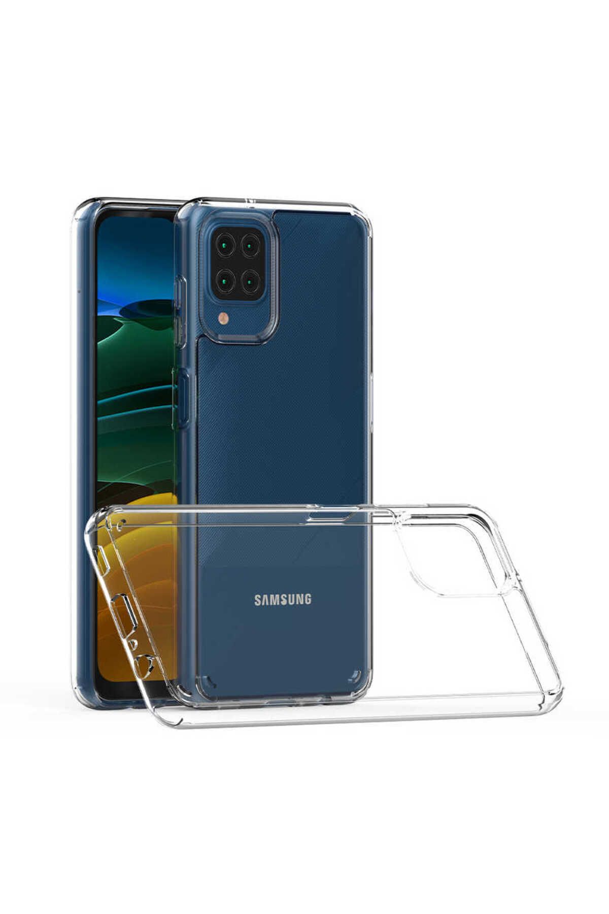 gaappy Boss Serisi Samsung Galaxy A12 Şeffaf Kapak