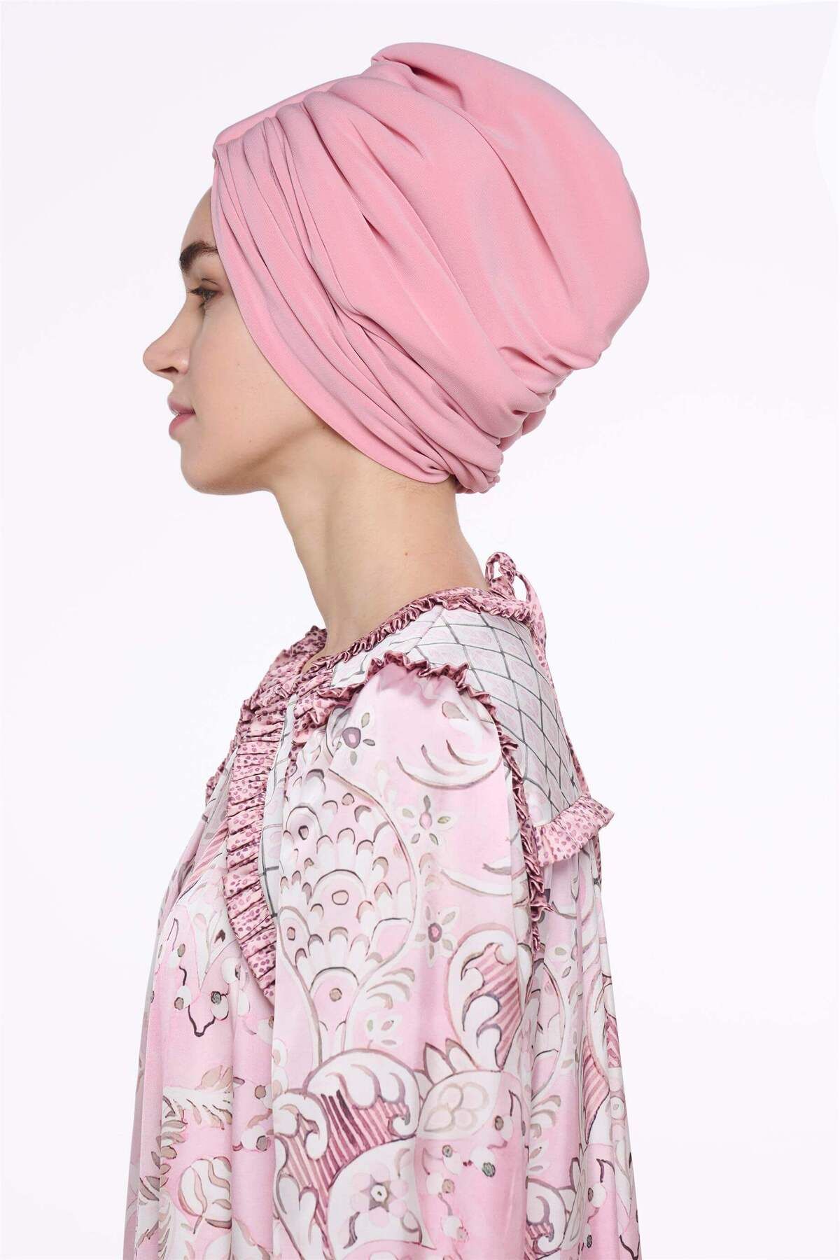 miha Hicran Önal-Pink Handled Design Bonnet 3
