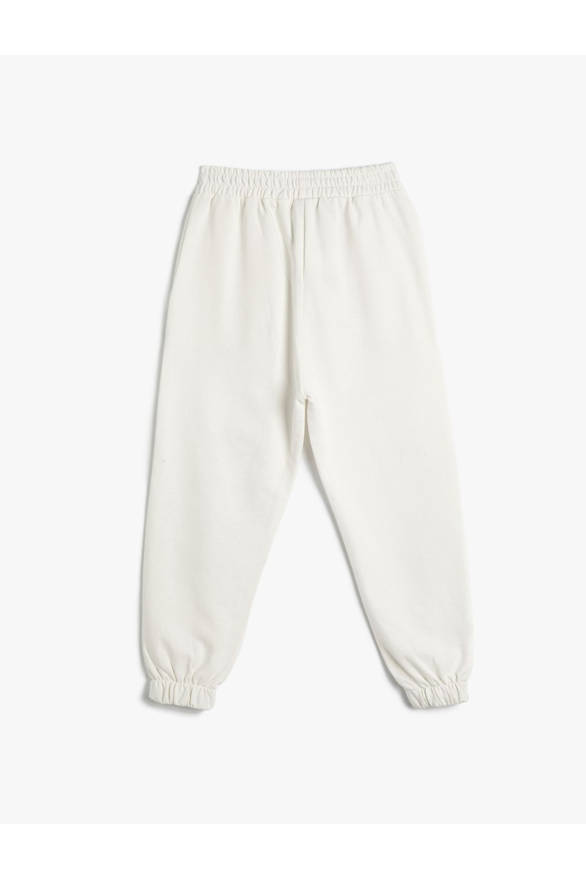 Koton-Japanese Printed Cotton Jogger Sweatpants - with Pockets and Elastic Waist 4