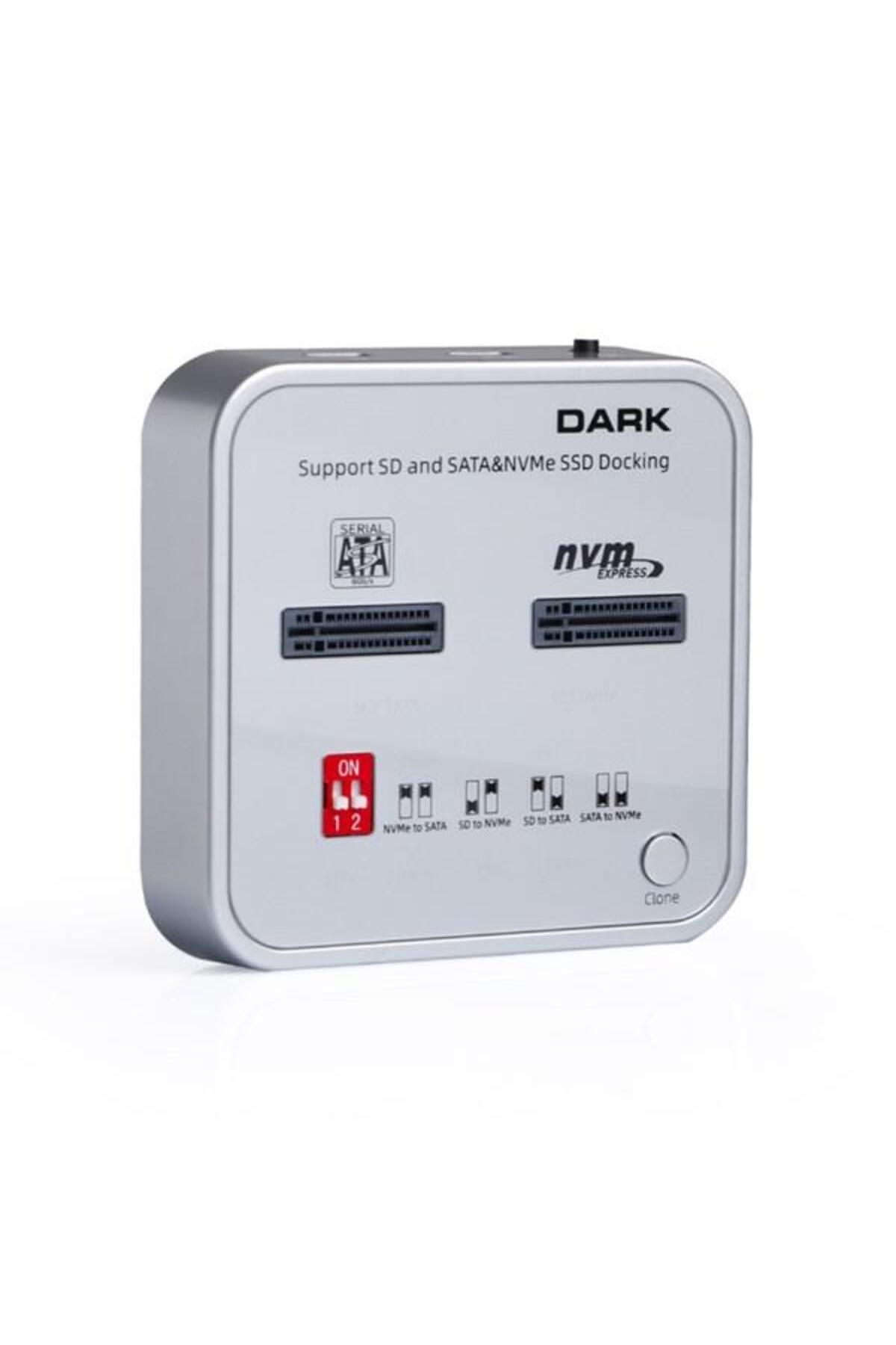 Dark-DK-AC-DSDM2C M2 SSD Disk Station Clone and SD Card Supported 4