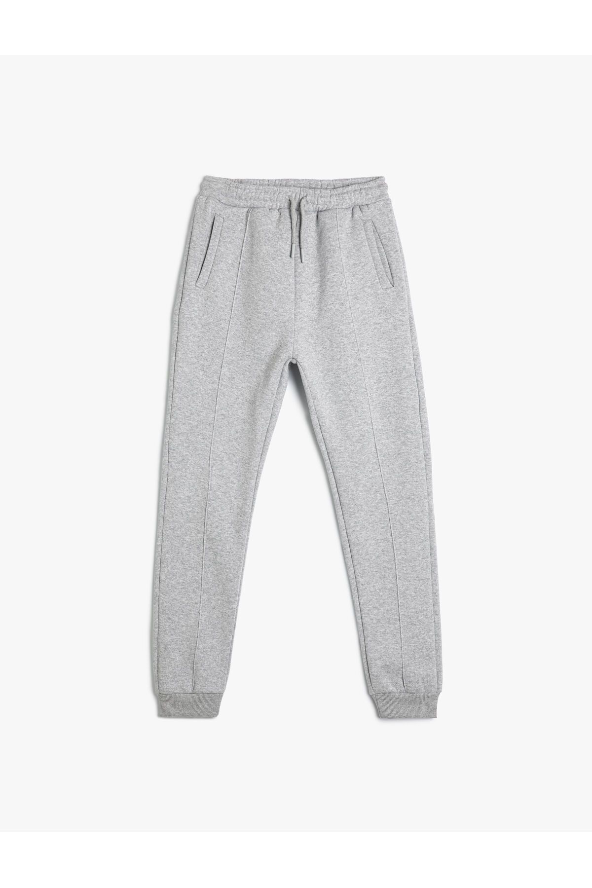 Koton-Basic Jogger Sweatpants with Drawstring Pocket Tie Waist 1