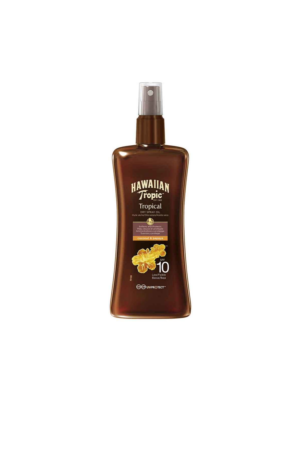 Hawaiian Tropic-Coconut & Papaya Trockenöl Spf10 Spray 200 ml 1