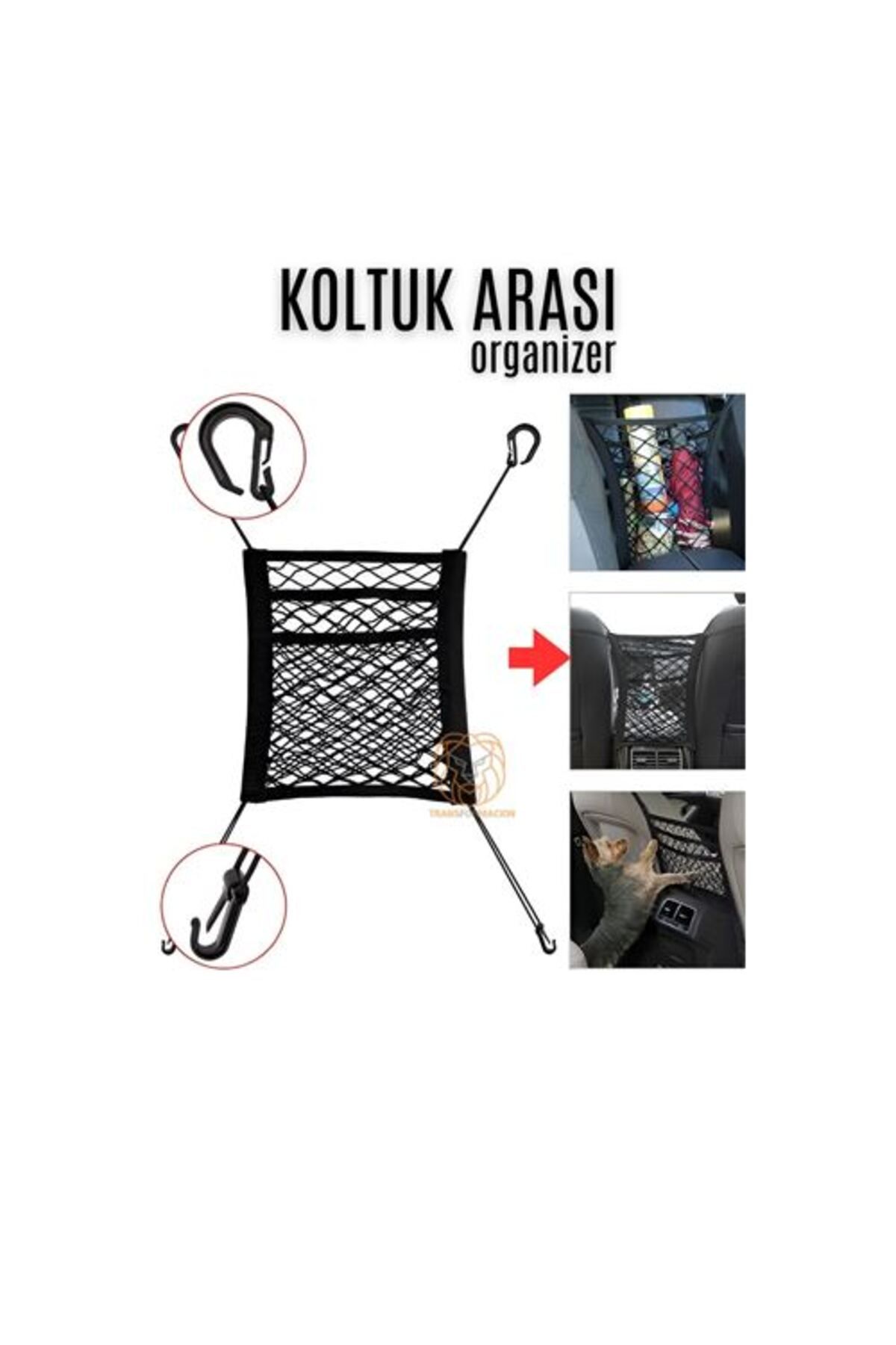 BirdoluSepet Engithalat Oto Koltuk Arası Filesi Ceplik