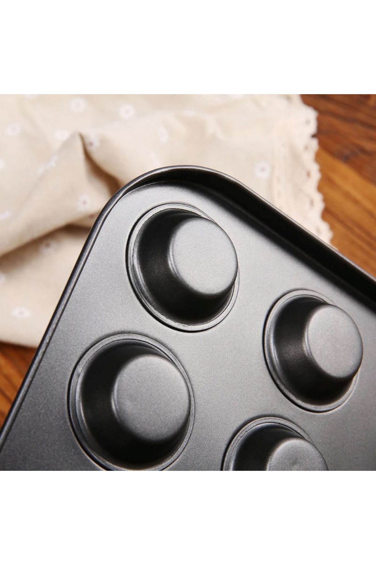 Multiamo-Muffin Cake Mold 24-Piece Cupcake Cookie Pie Mold 24 Capsule Fireproof Baking Tray 35x27 cm 3