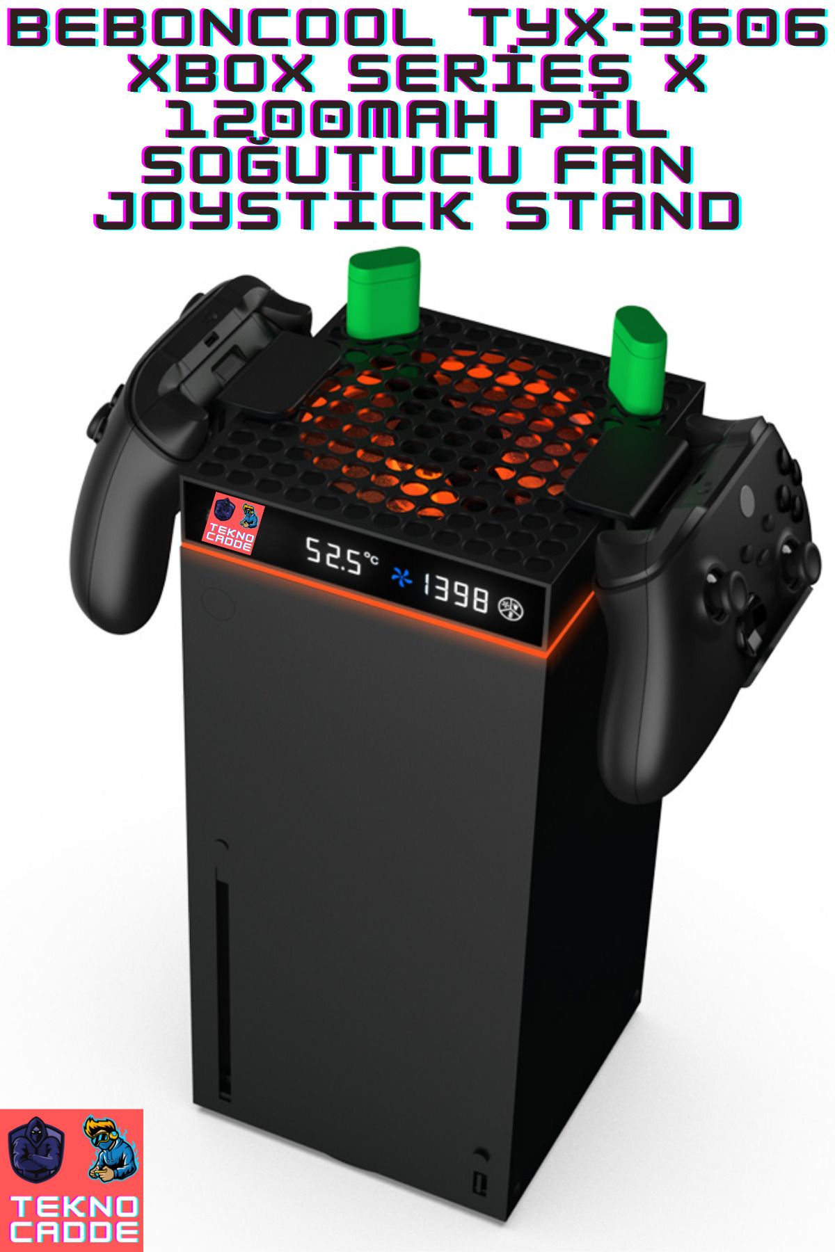 beboncool Tyx-3606 Xbox Series X-xbox Series S Uyumlu 1200mah Pil Soğutucu Fan Joystick Stand