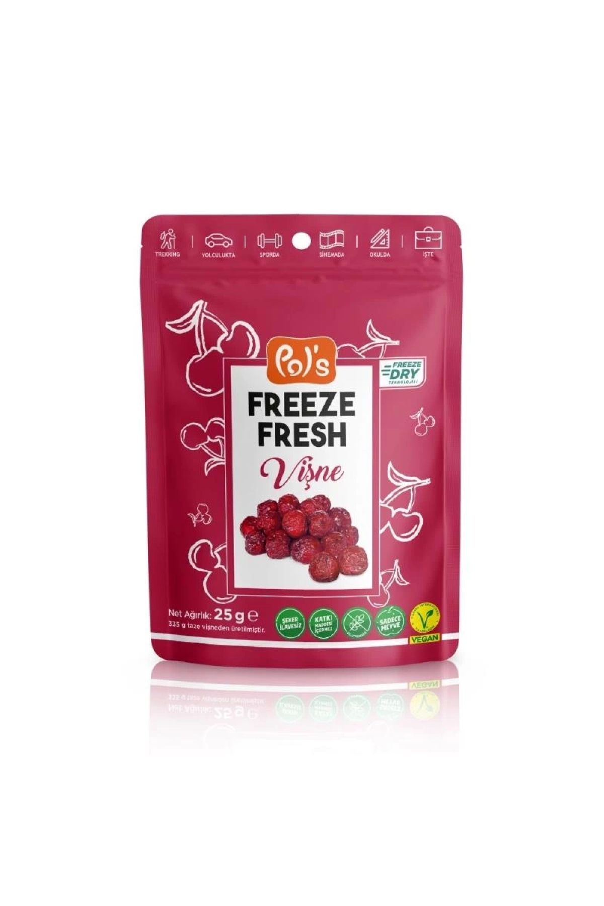 Pol's Pol’s Freeze Fresh Dondurularak Kurutulmuş Vişne 25g