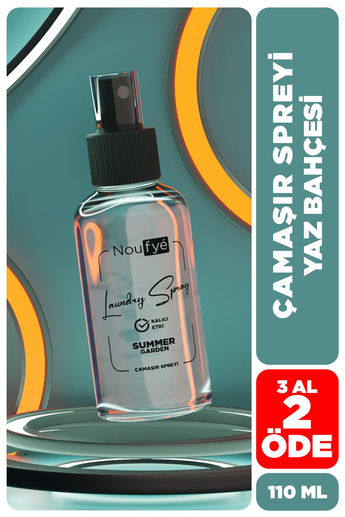 NOUFYE Summer Garden Çamaşır Ve Giysi Spreyi & Çamaşır Kokusu 110 ml