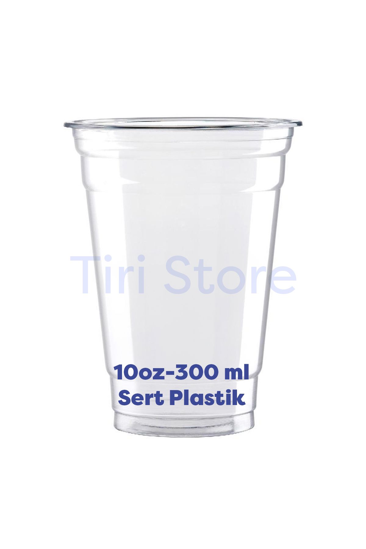 TiriStore Tiri Store Sert Plastik Bardak 10 oz 300 ml 50 adet Şeffaf