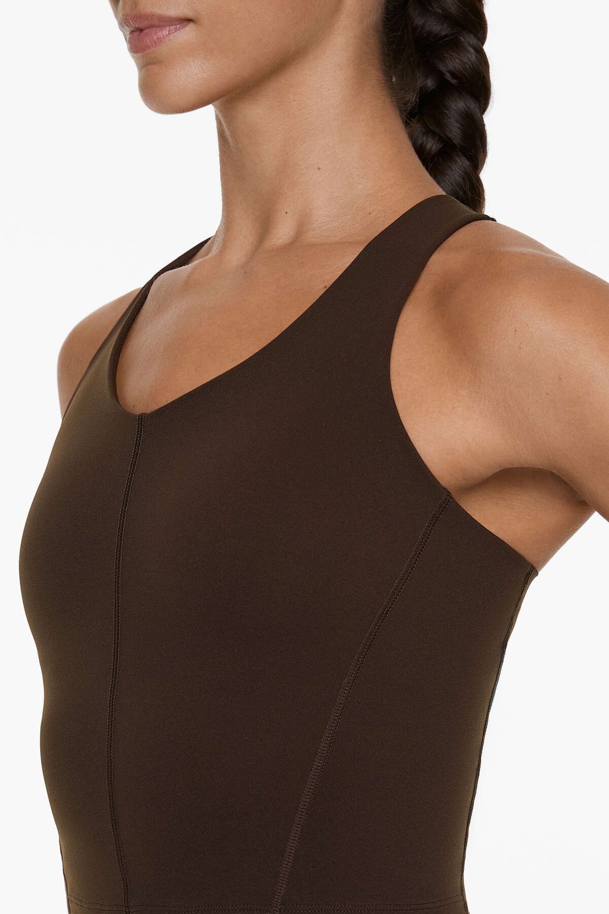 Oysho-V-Neck Compressive Tank Top 4