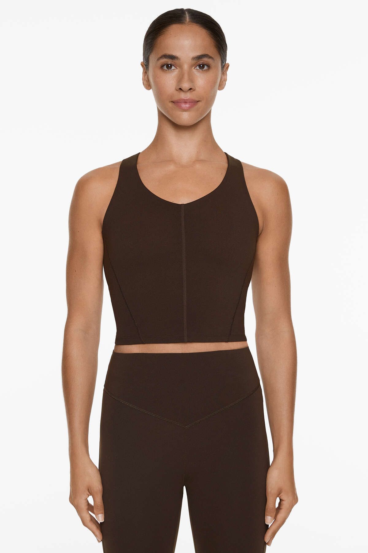 Oysho-V-Neck Compressive Tank Top 3