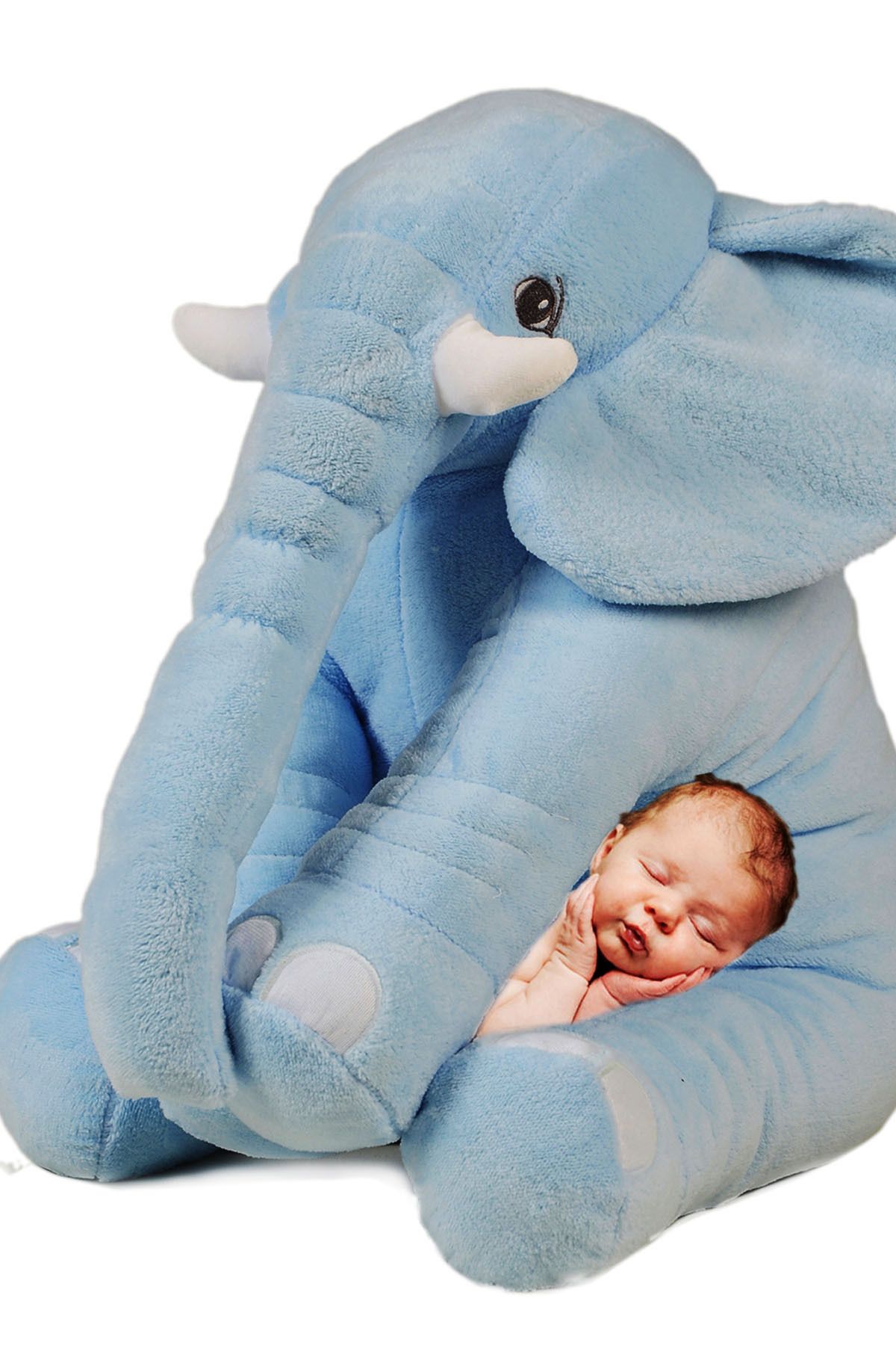 Sole-My Sleeping Friend Elephant - Large Soft Plush Elephant 65 Cm 2