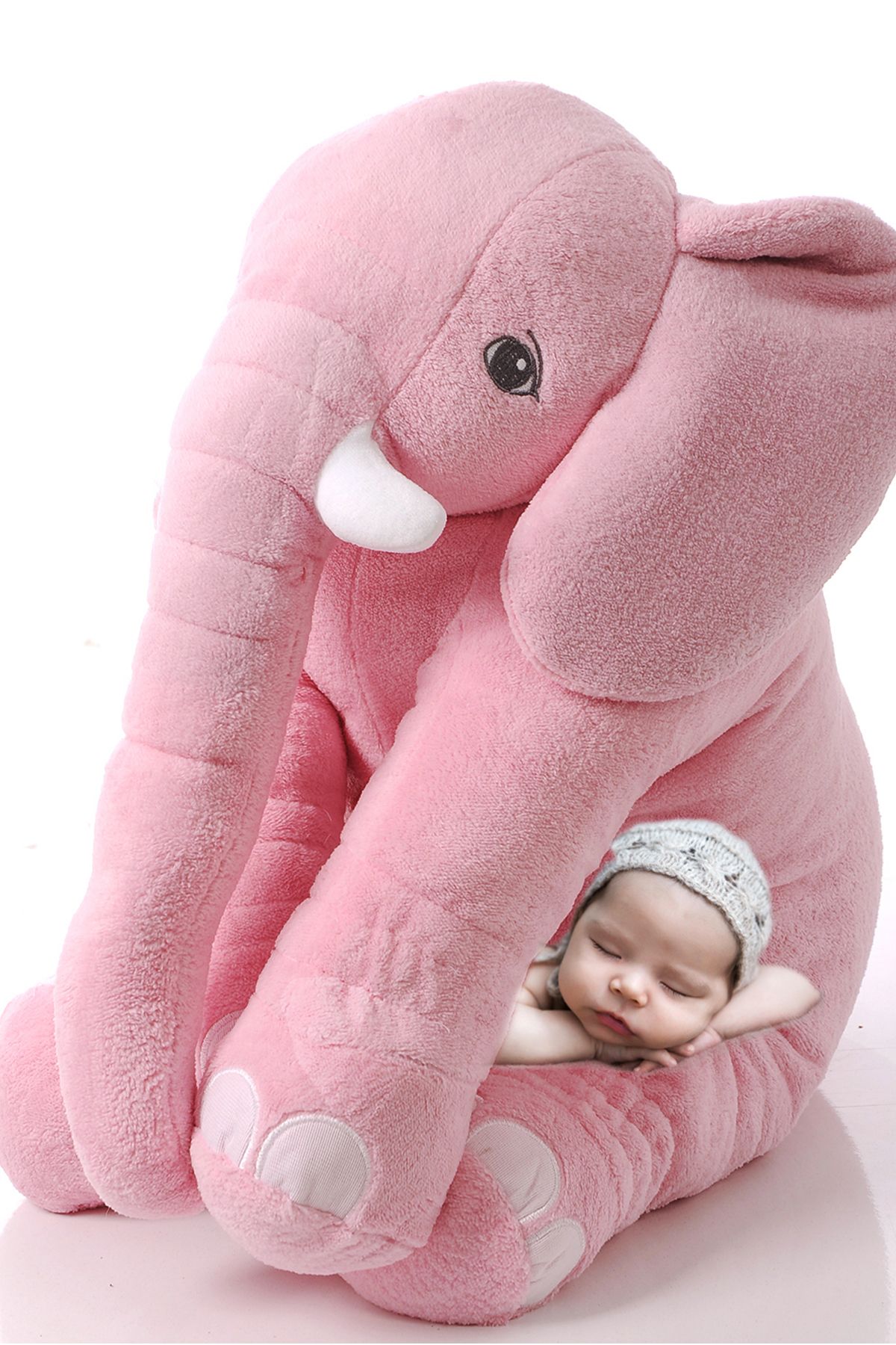 Sole-My Sleeping Buddy Elephant - Large Soft Plush Elephant 2