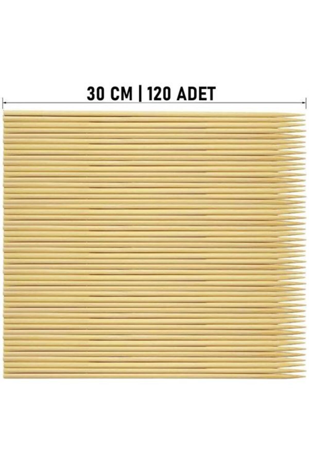 Takaz Global Izgara Çöp Şiş Çubukları 30 cm Bambu 120 Adet