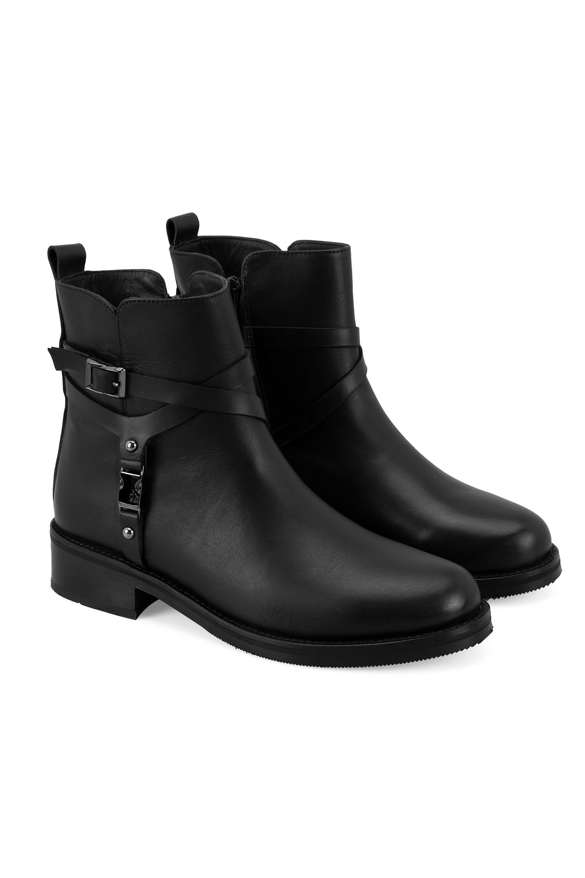 Desa-Lillia Black Women's Leather Boots 1