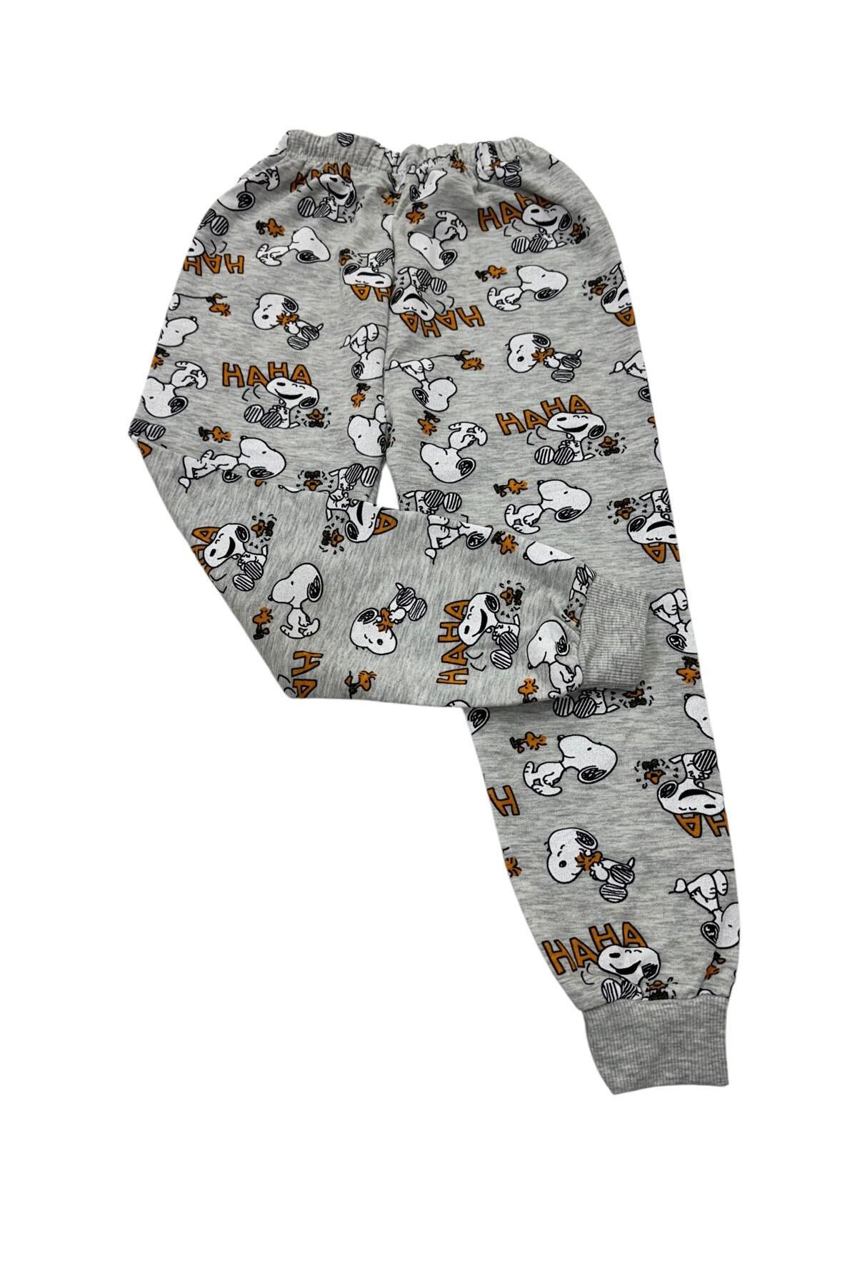 Esterella-Snoopy Printed Boys' Pajama Bottoms - 2 Thread, Tight Fit 1