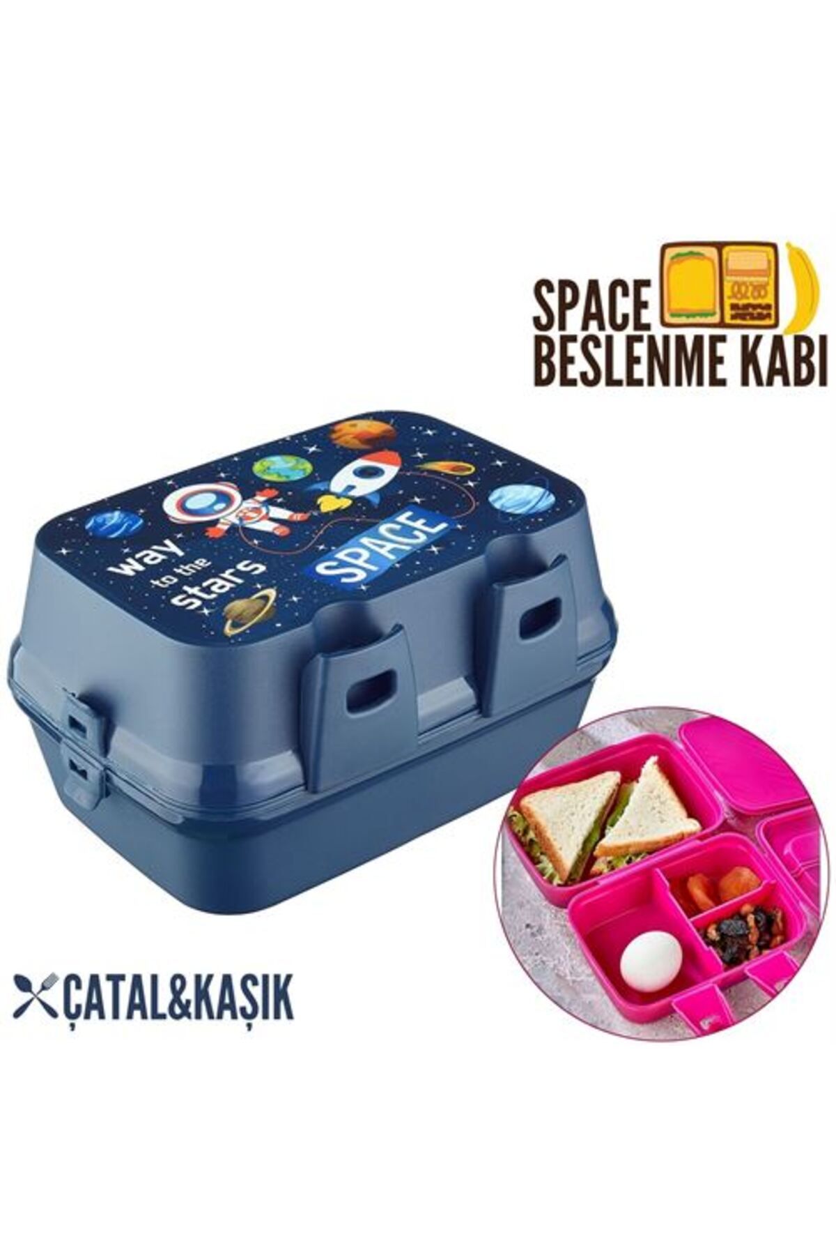 Genel Markalar Space 4 Bölme Beslenme Kutusu 717101