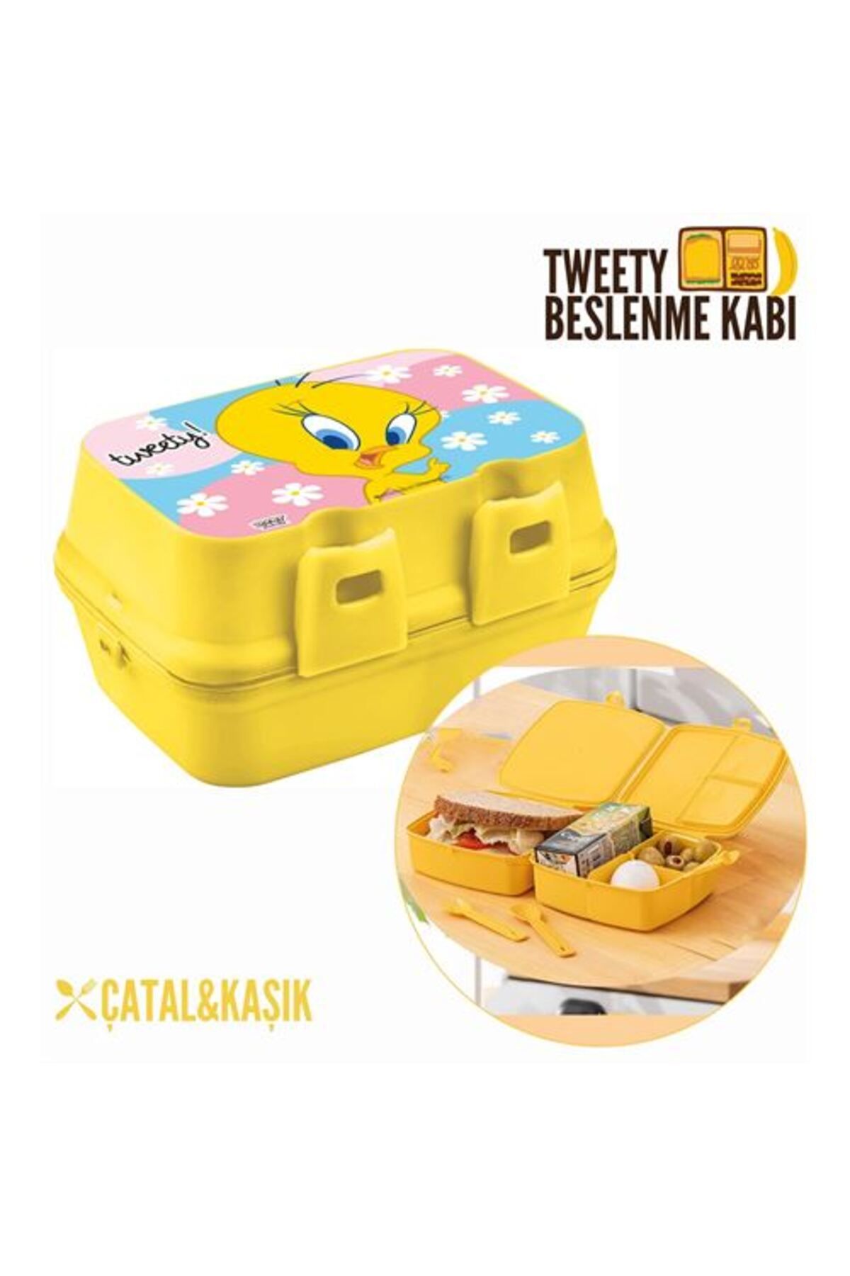 Takaz Global Tweety 4 Bölme Beslenme Kutusu 717090