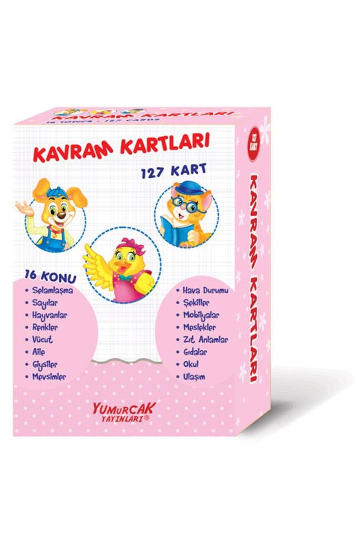 Yumurcak Yayınları Okul Öncesi Çocuklar İçin Kavram Kartları 127 Kart