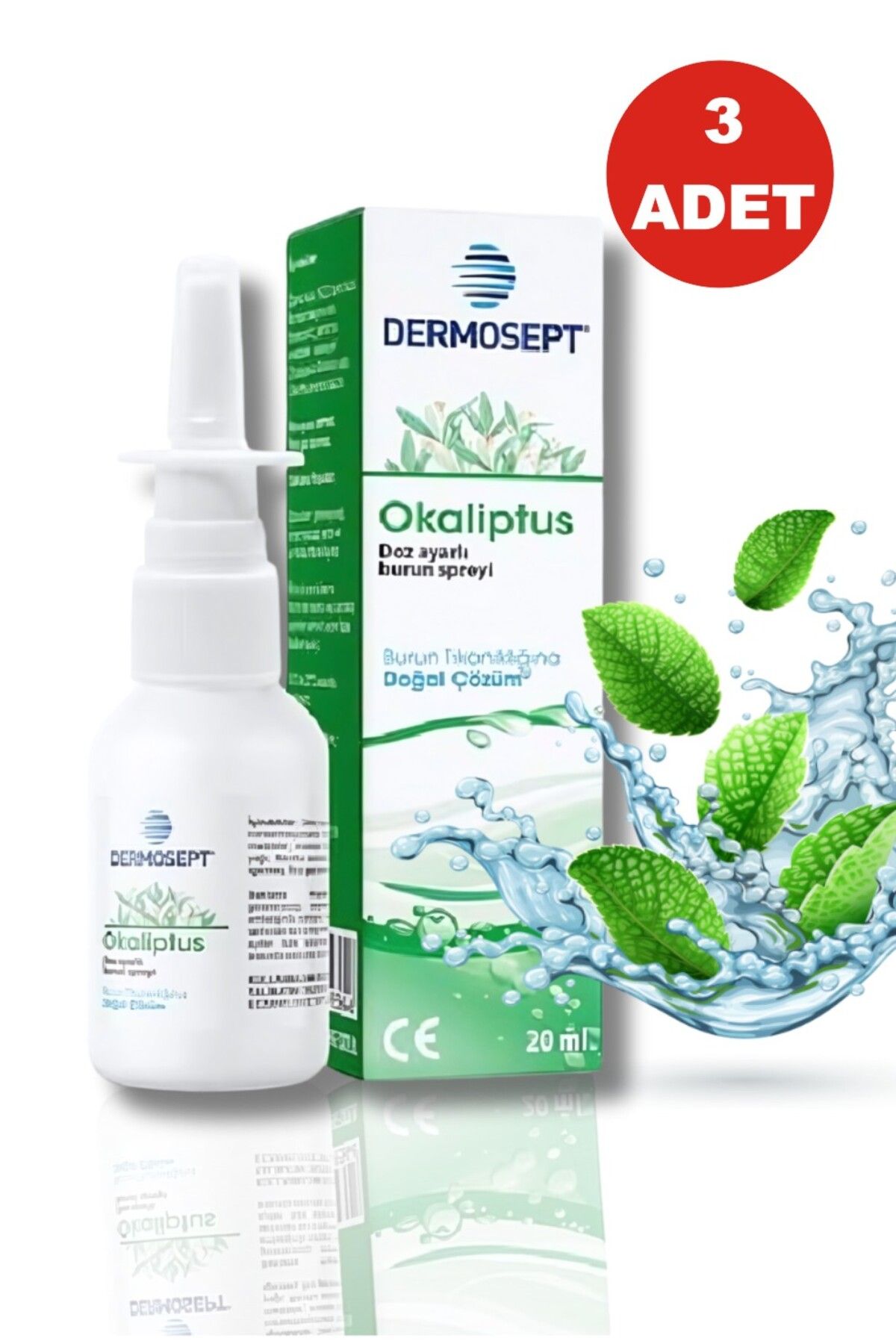 DERMOSEPT Okaliptus Doz Ayarlı Burun Spreyi 20 ml X 3