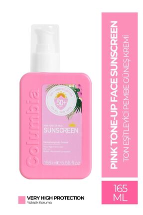 Columbia Pink Tone-Up Face Spf 50 Cilt Aydınlatıcı Ton Eşitleyici Pembe Yüz G...